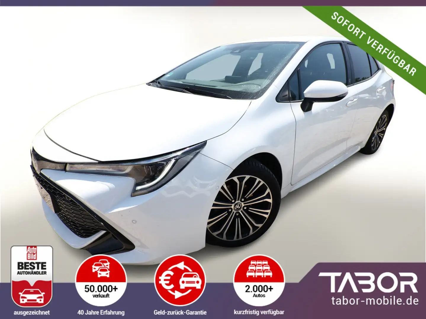 Toyota Corolla 1.2T 115 Team D Matrix ParkAs Kam HUD Weiß - 1