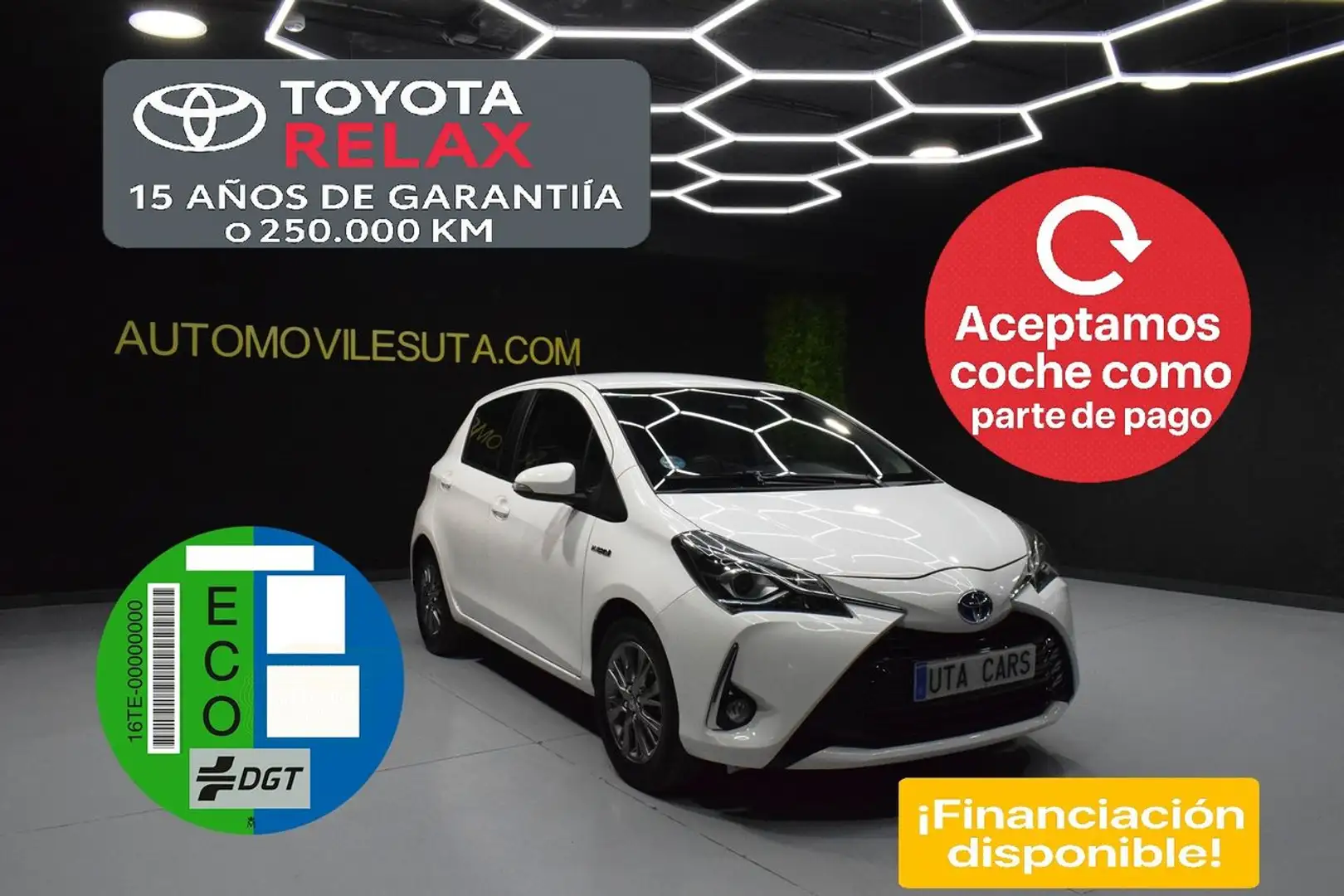 Toyota Yaris 100H 1.5 Active Blanco - 1