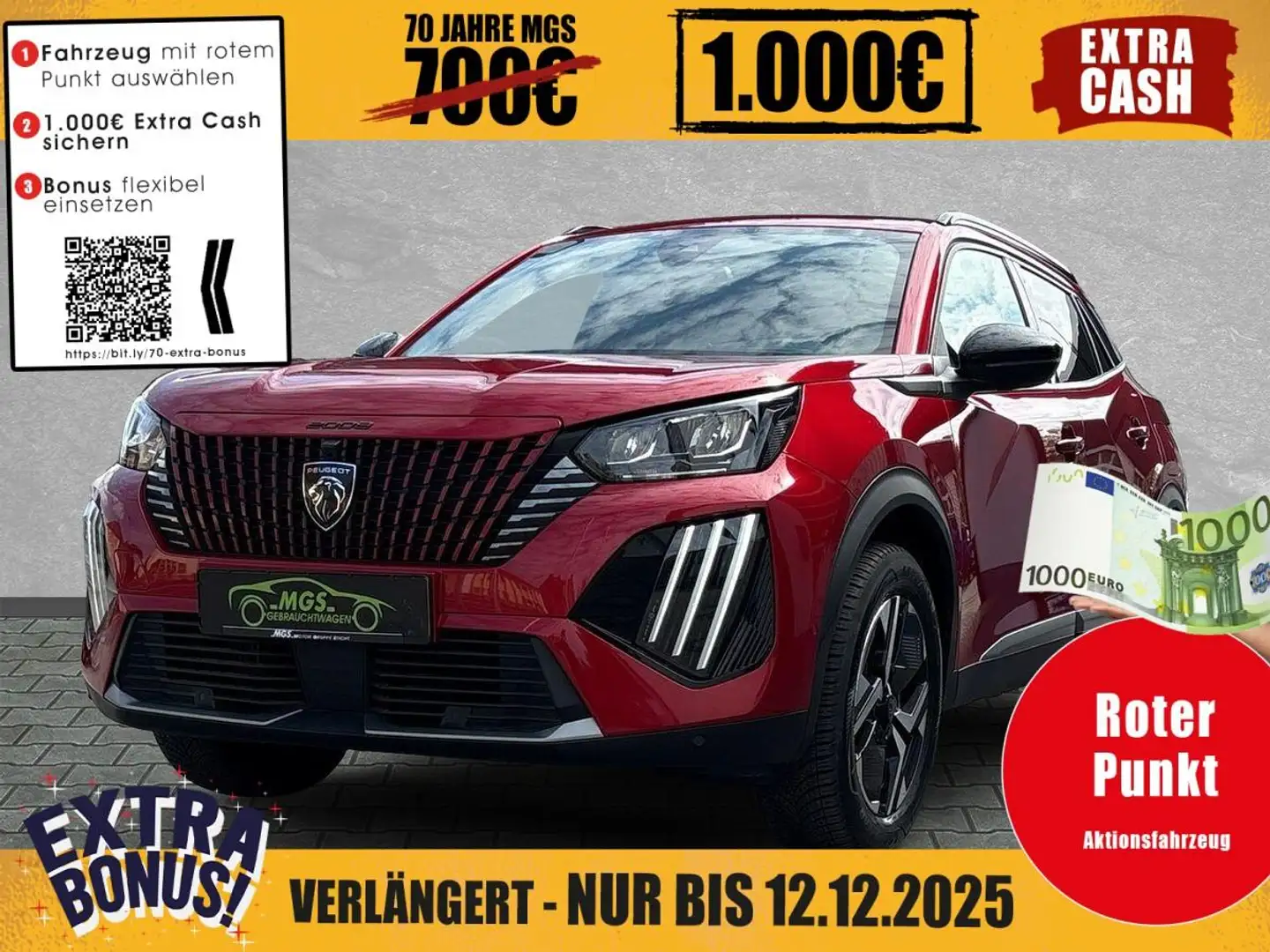 Peugeot 2008 Allure 1.2 12V e-THP / PureTech S&S #PDC Rood - 1