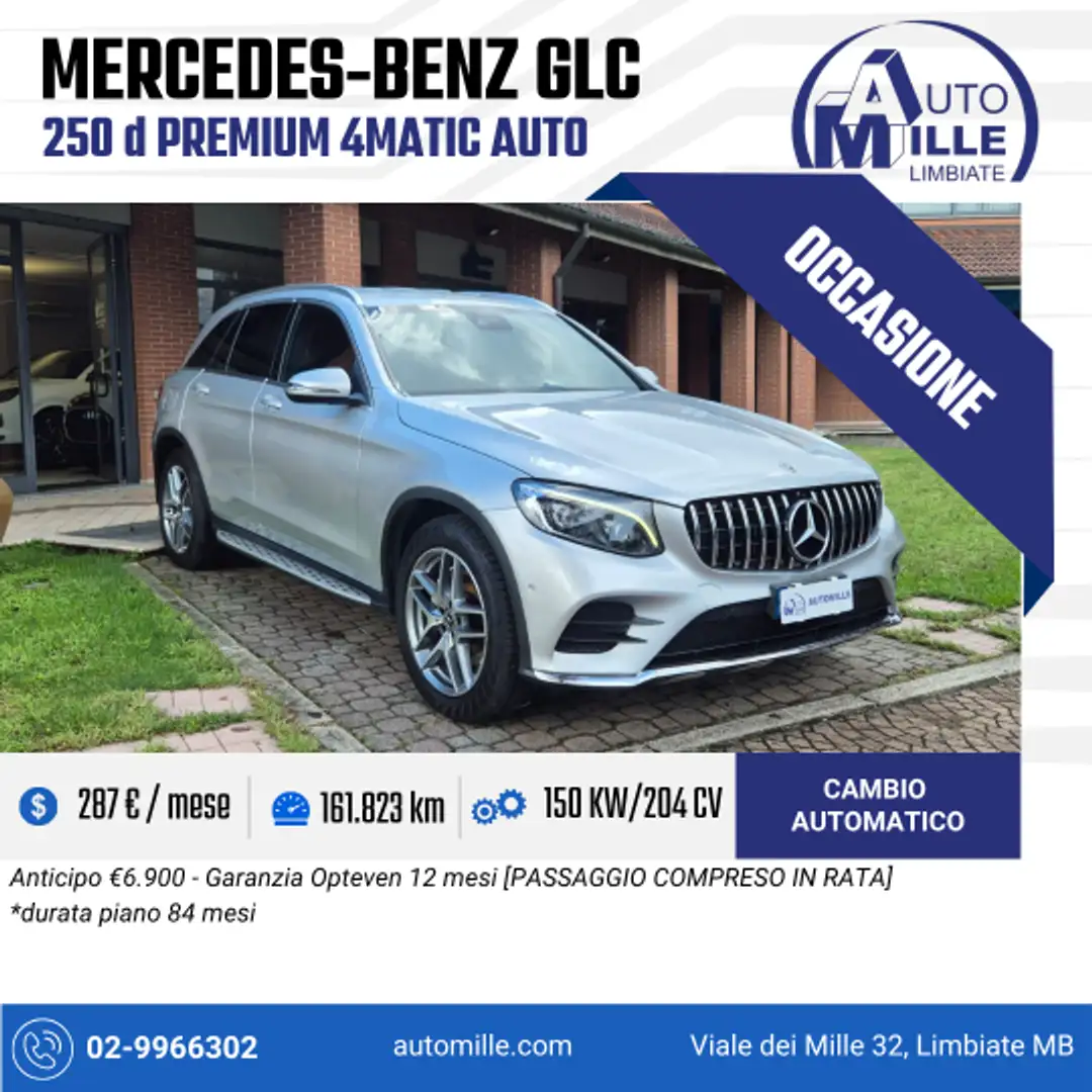Mercedes-Benz GLC 250 GLC 250 d Premium 4matic auto Zilver - 1