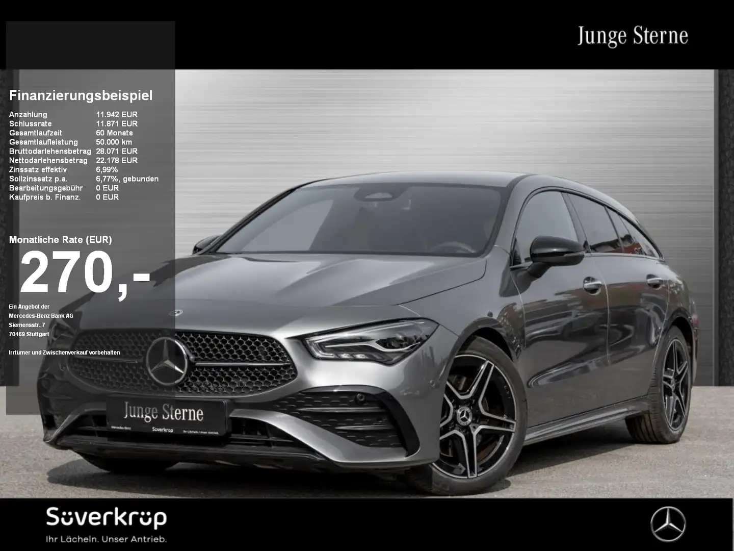 Mercedes-Benz CLA 200 SB , +AMG NIGHT KAMERA SPUR PDC SHZ Gris - 1