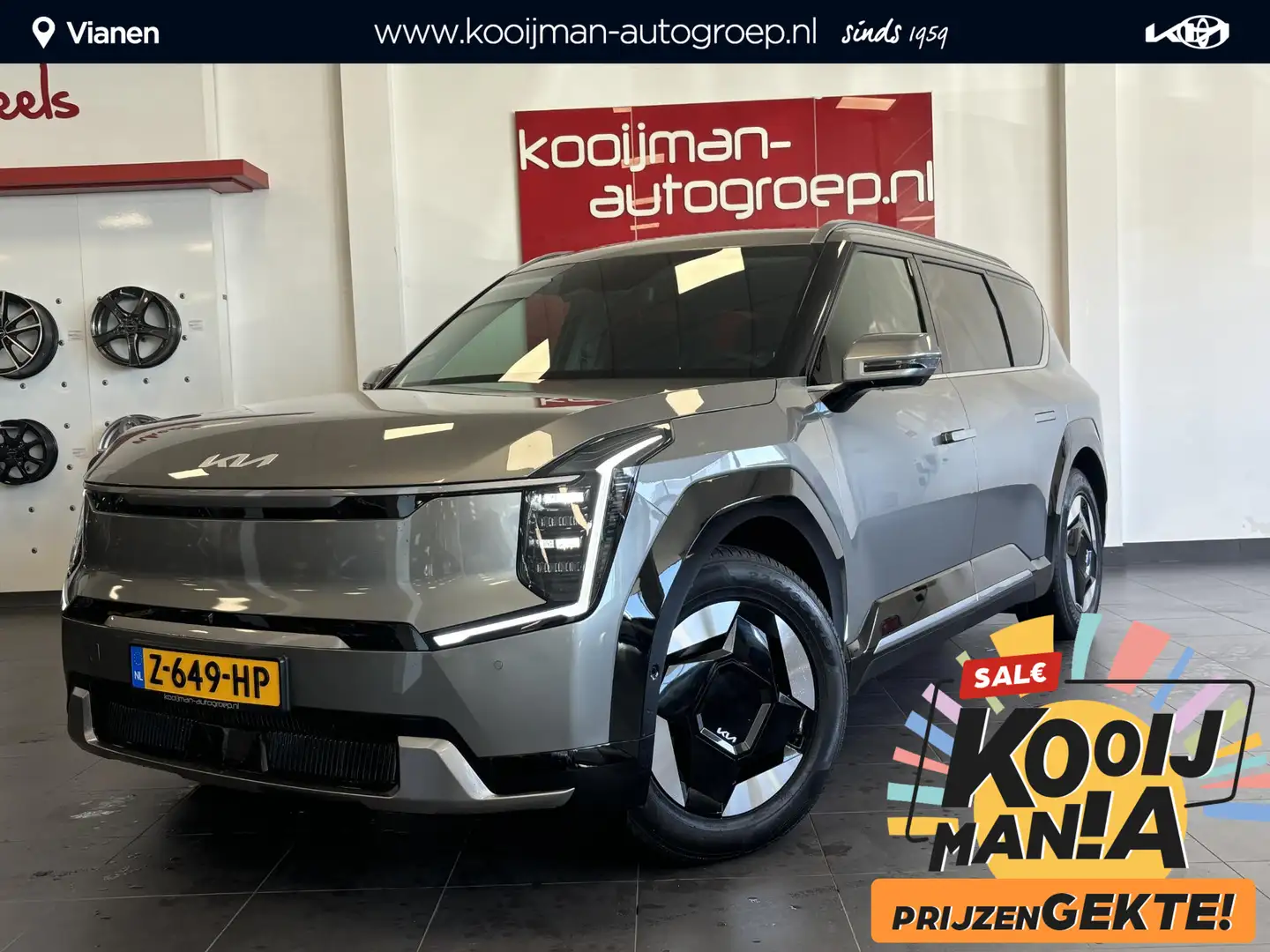 Kia EV9 Plus AWD 99.8 kWh Grijs - 1
