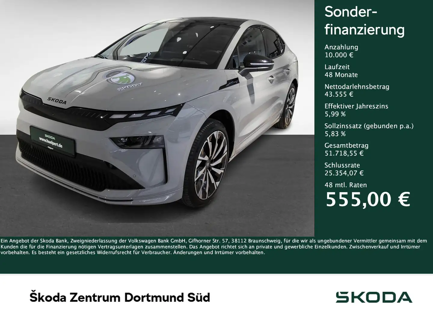 Skoda Enyaq Coupe 85 Sportline *FACELIFT* AHK HuD CANTON NAV Grau - 1