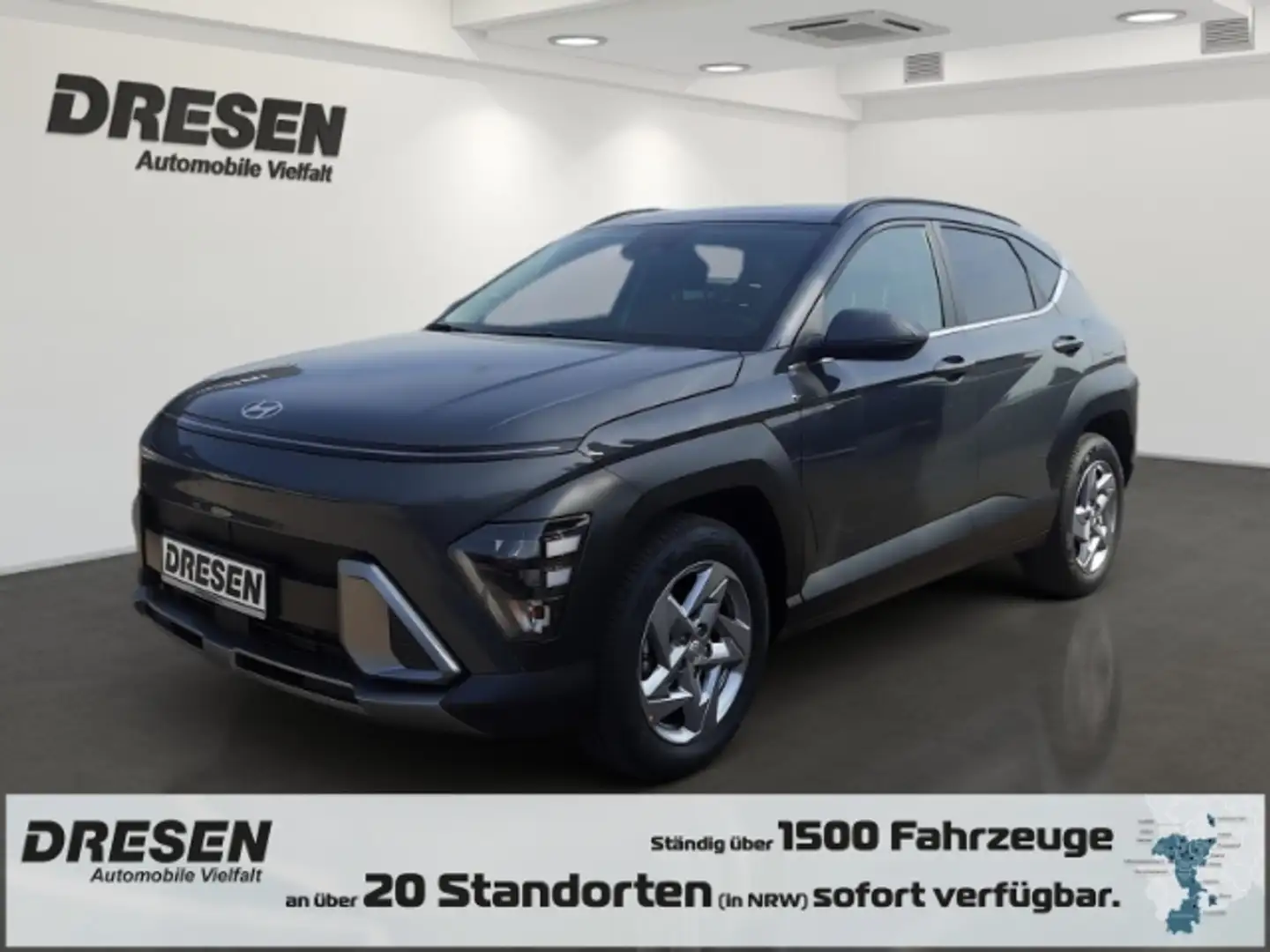 Hyundai KONA 1.6 Trend/Automatik/Elektr.Heckkl./Navi/Rückfahrka Grau - 1