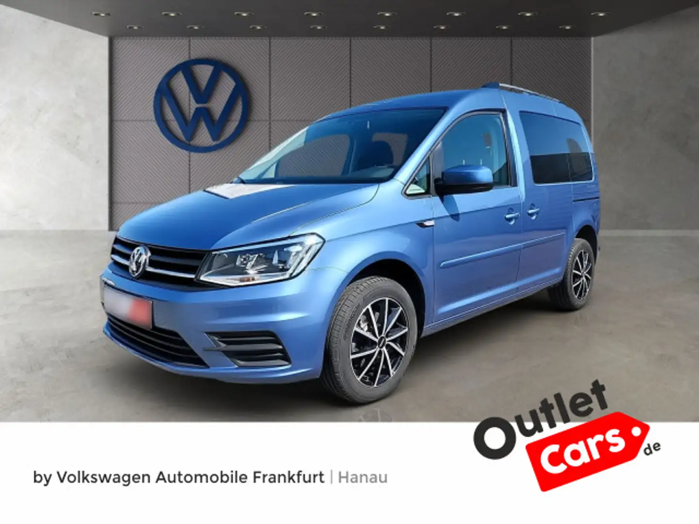 Volkswagen Caddy 2.0 TDI Beach (EURO 6d-TEMP) DSG AHK Navi Bleu - 1