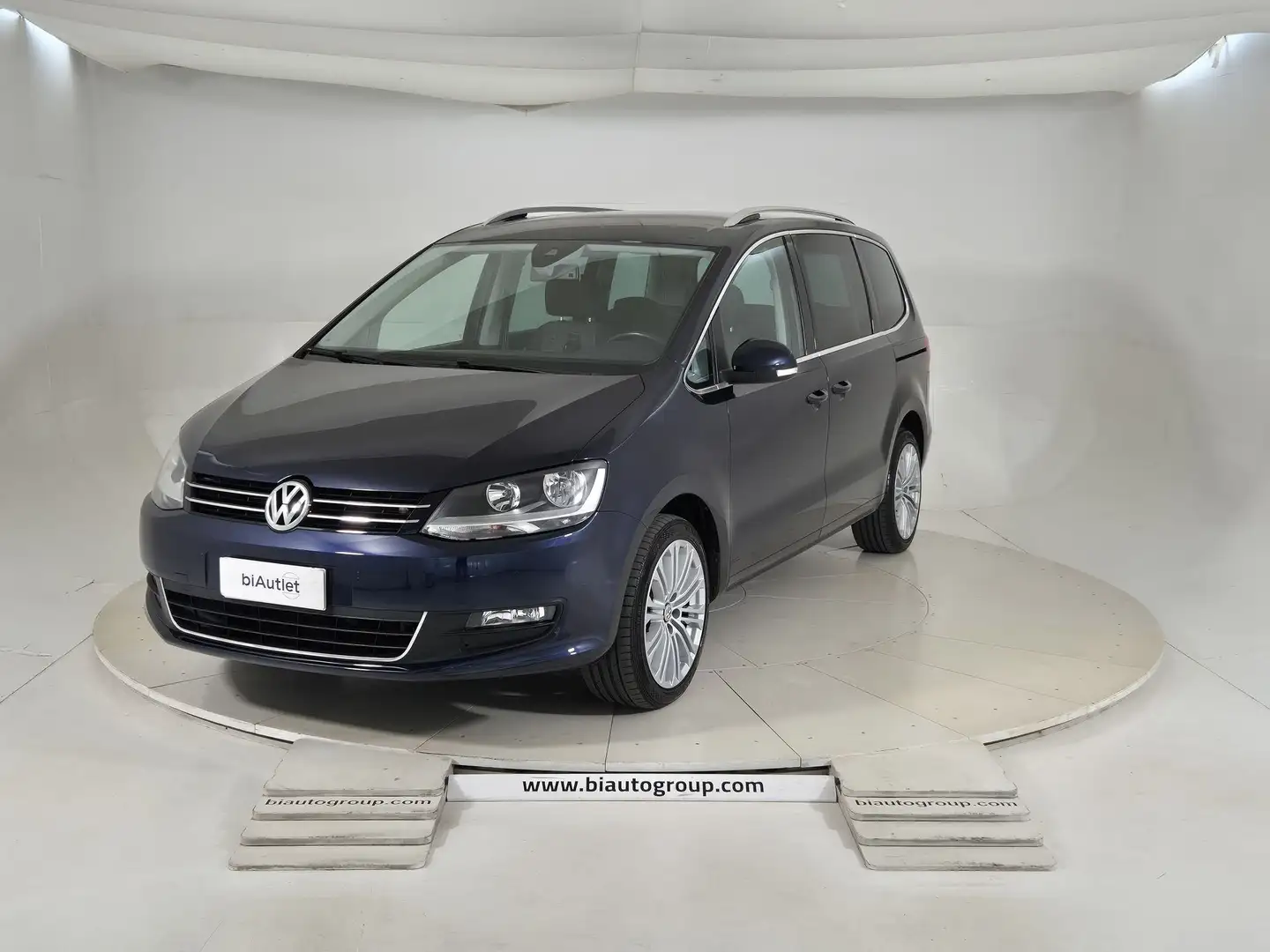 Volkswagen Sharan 2.0 tdi Business Blauw - 1