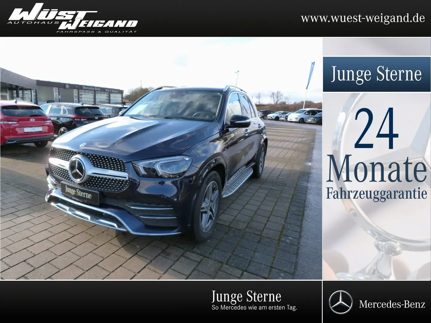 Mercedes-Benz GLE 350 de 4M AMG Pano+Sound+LED+AHK+360°+Trittb Bleu - 1
