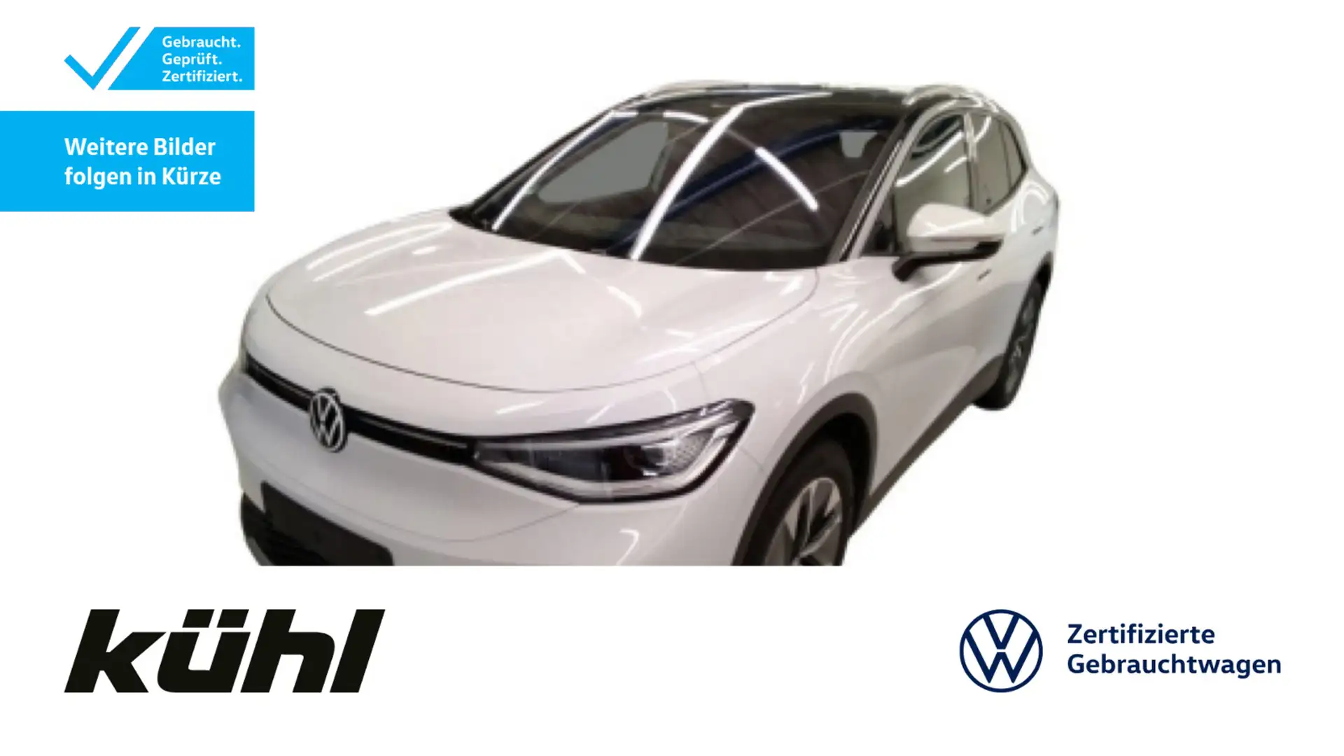 Volkswagen ID.4 Pro IQ.Light/ACC/HuD/360°/App/Navi/AHK Weiß - 1