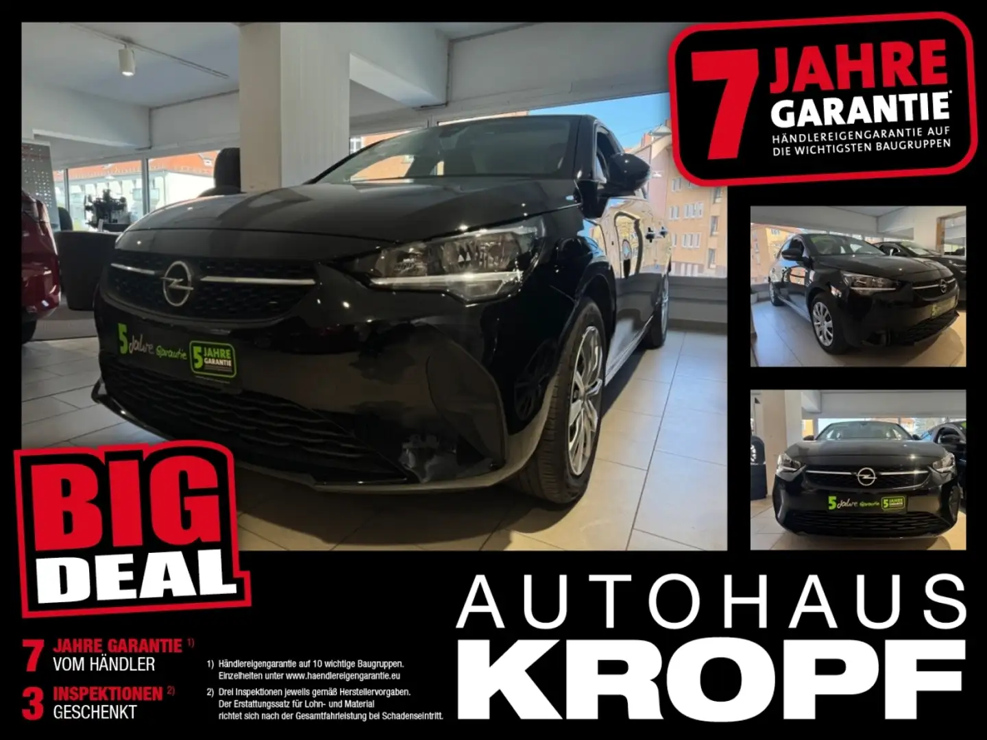 Opel Corsa F e *8-FACH*OBC3PH*Zertifikat* Noir - 1
