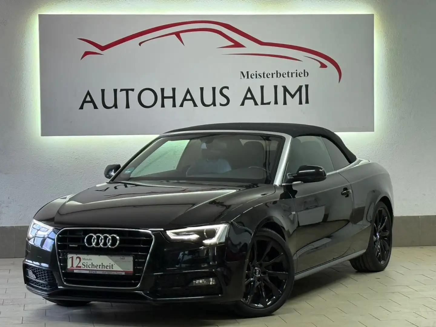 Audi A5 Cabriolet 2.0 TDI S line quattro Scheckheft Schwarz - 2