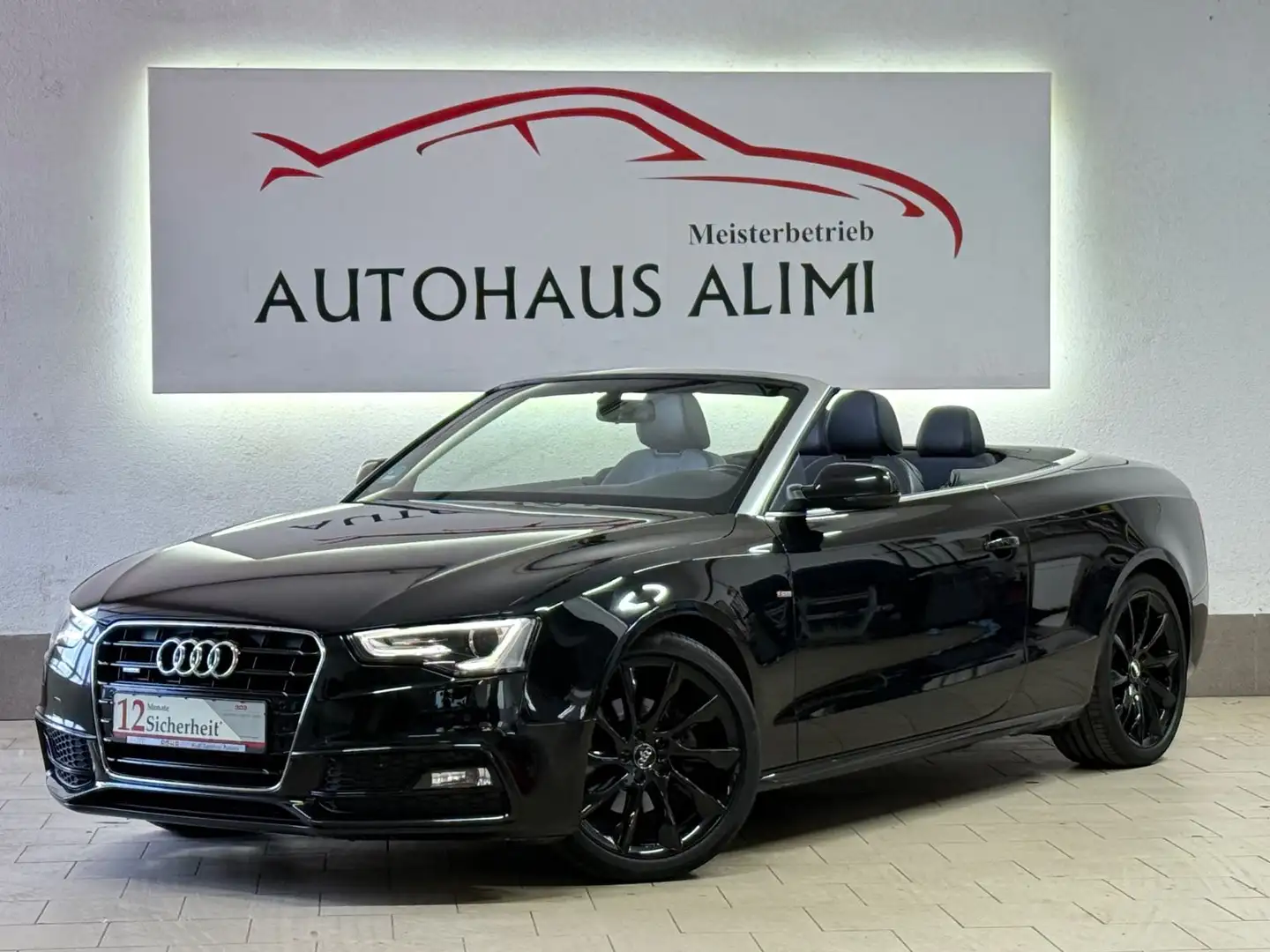 Audi A5 Cabriolet 2.0 TDI S line quattro Scheckheft Schwarz - 1