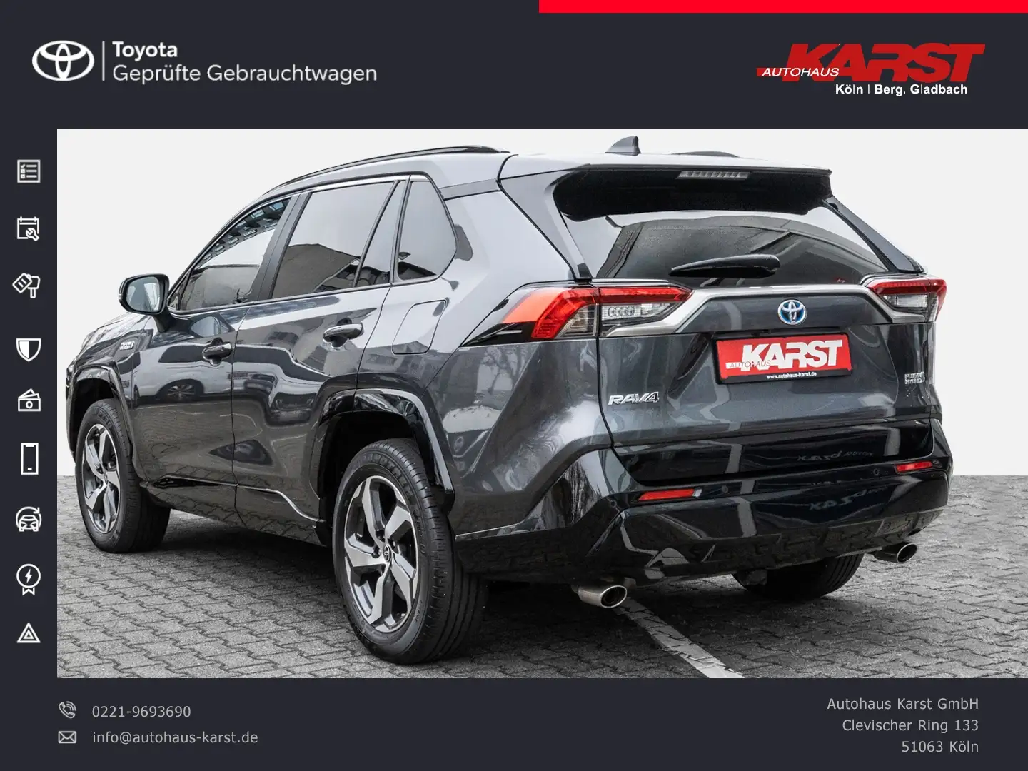 Toyota RAV 4 RAV4 2.5l Plug-in Hybrid Technik-Paket, CarPlay Gris - 2