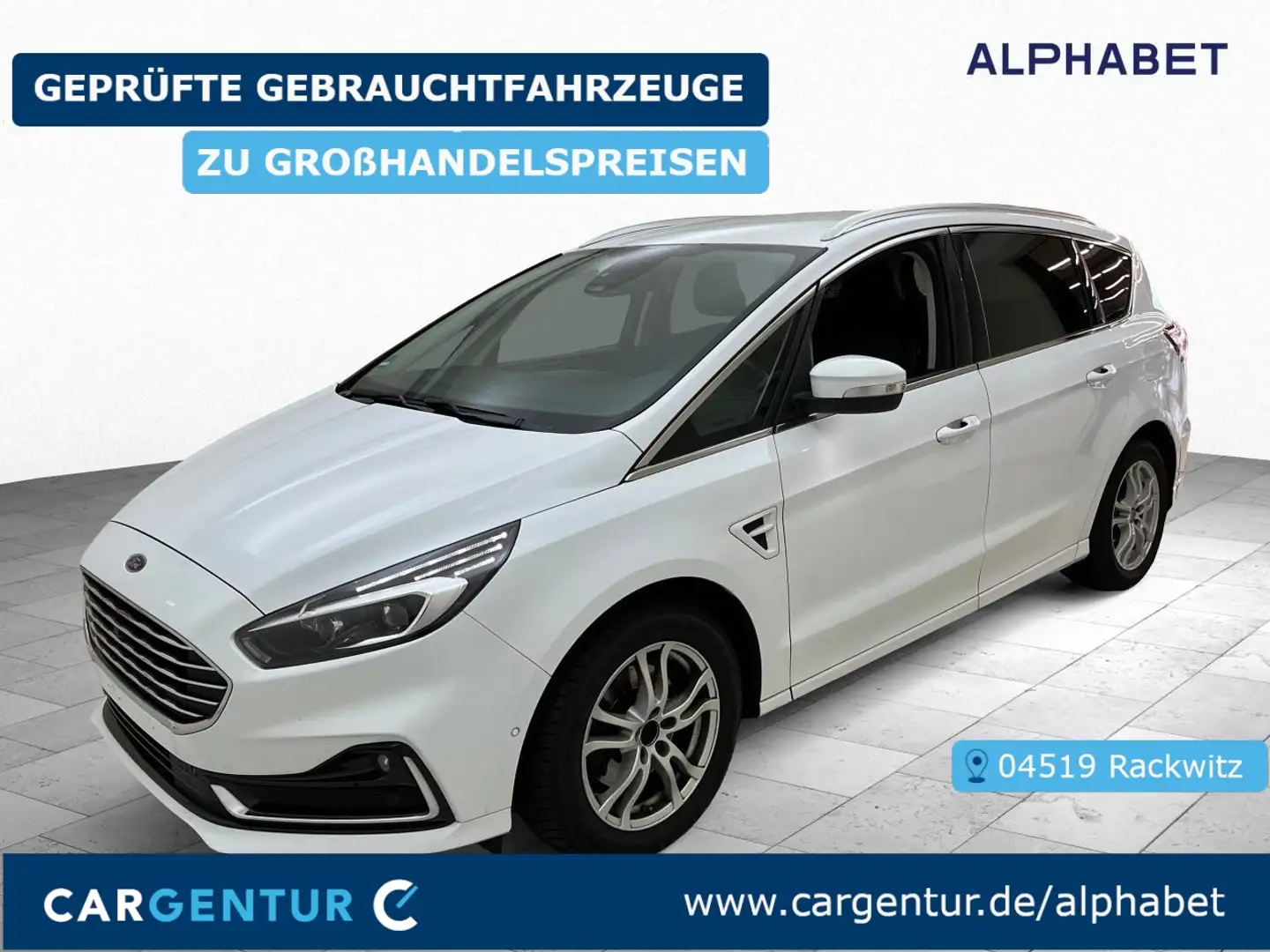 Ford S-Max 2.0 EcoBlue Titanium Start/Stopp AHK SpoSi StHz AC Blanc - 1