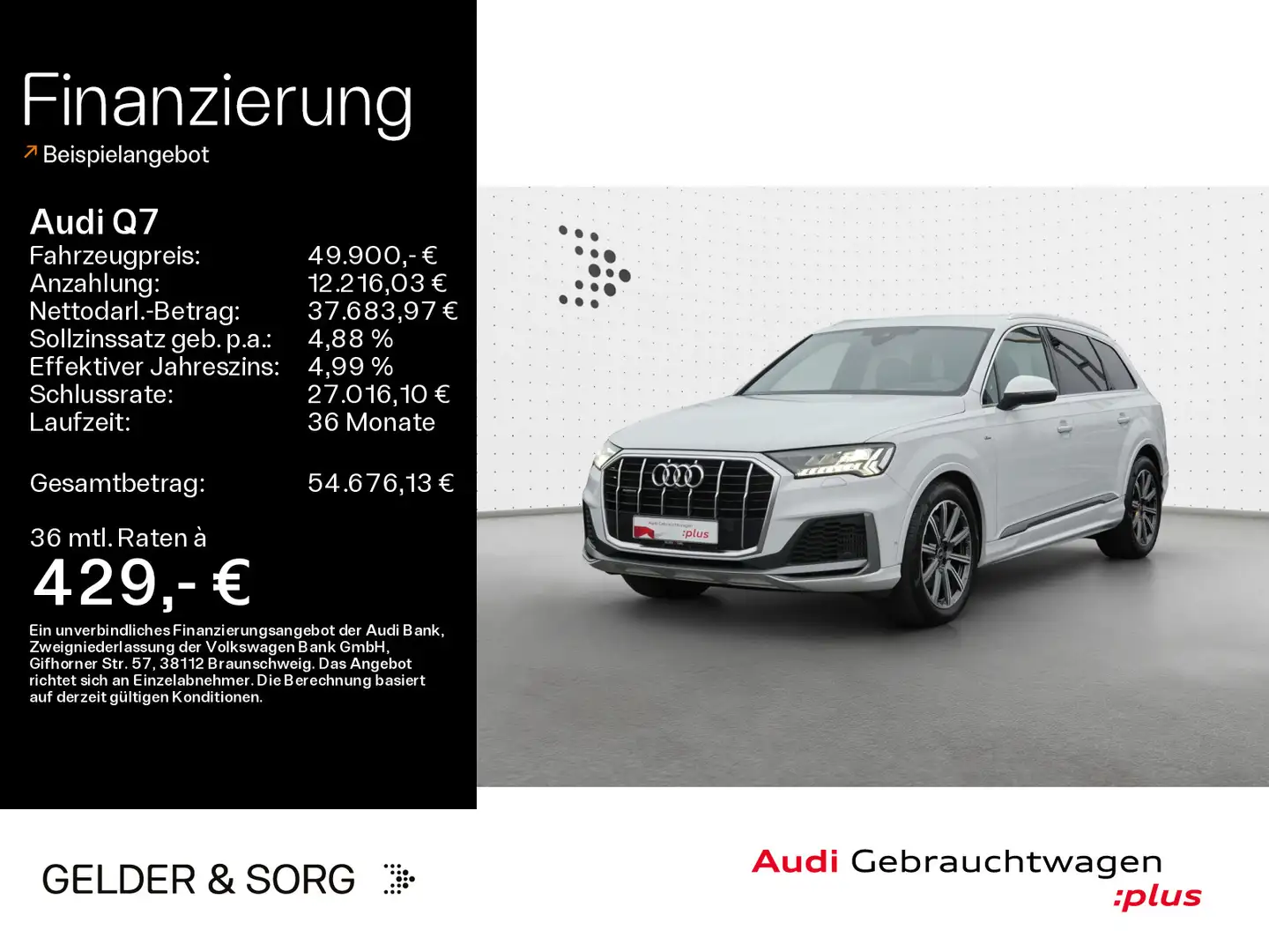 Audi Q7 55 TFSI qu. S line Air*AHK*Matrix*HuD*Virtual Alb - 1