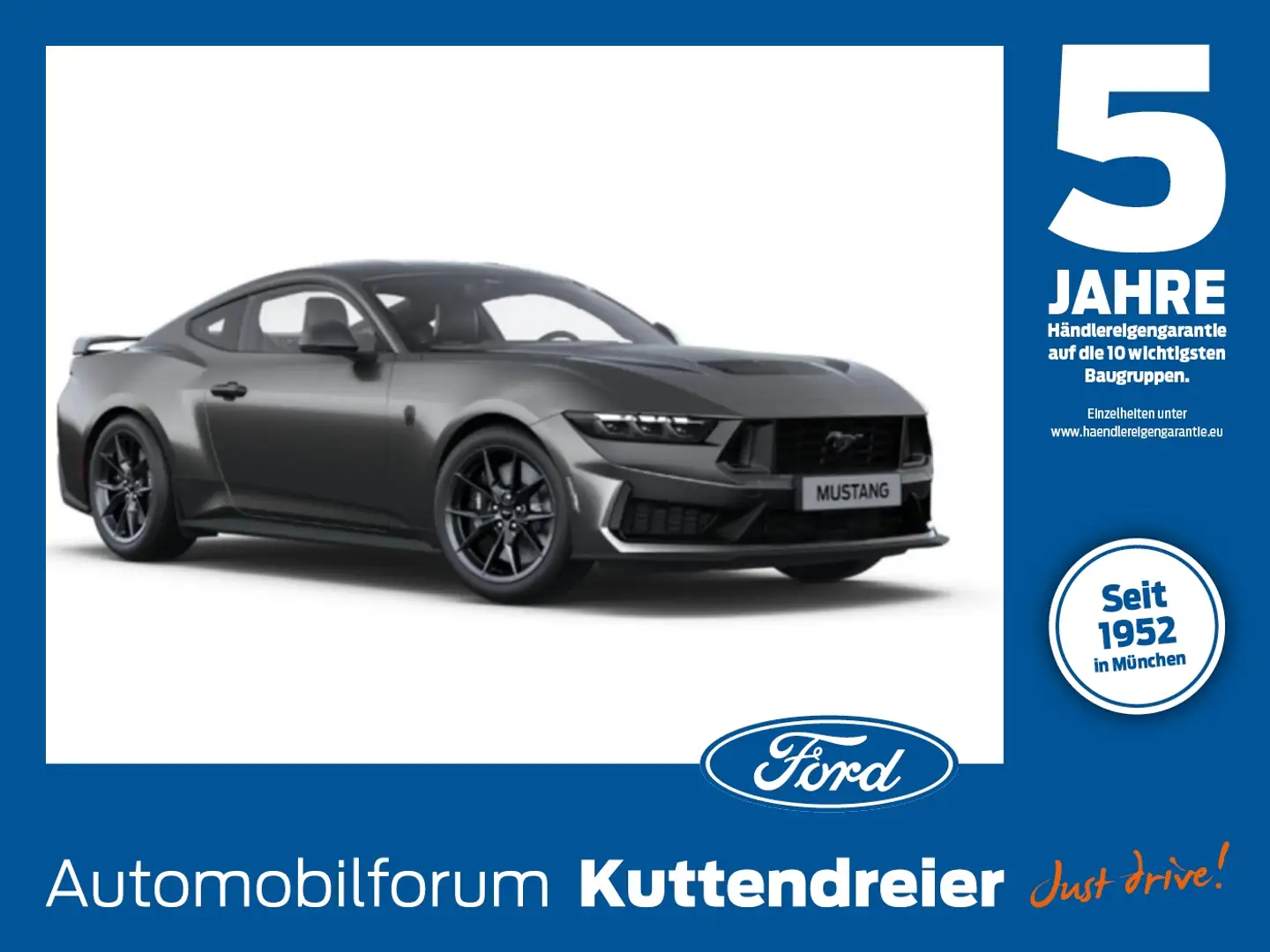 Ford Mustang 34 5.0 Dark Fastback Ti-VCT V8 Horse Grau - 1