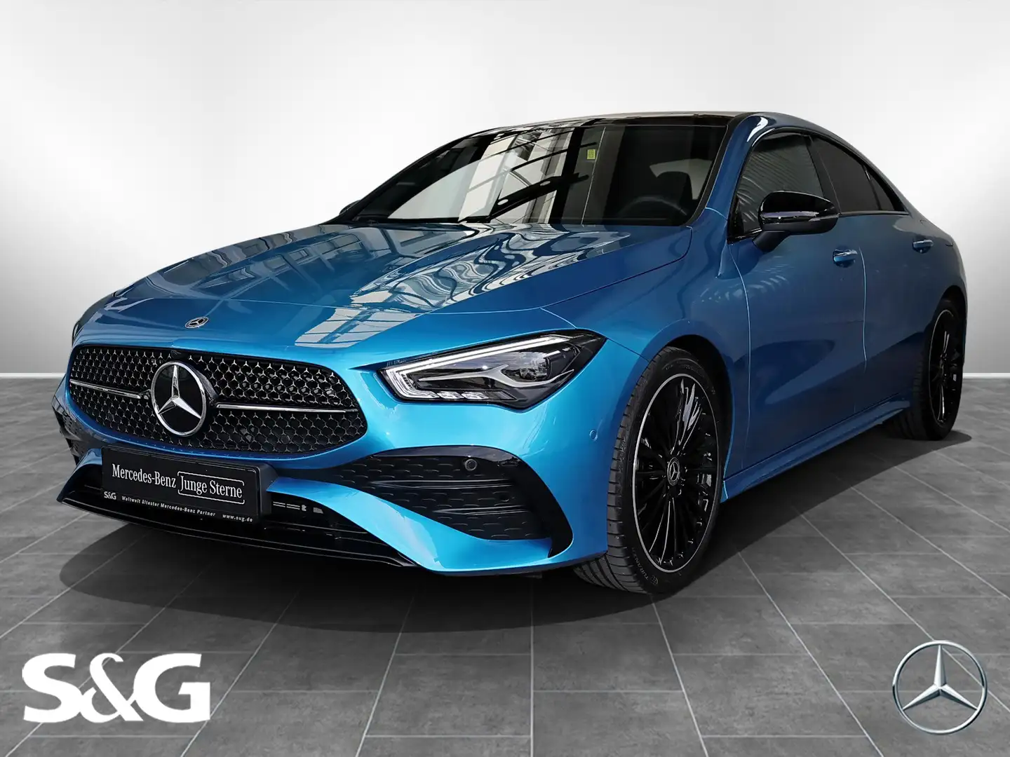 Mercedes-Benz CLA 200 Coupé AMG PANO+TOTWINKEL+DISTRONIC+19" Azul - 1