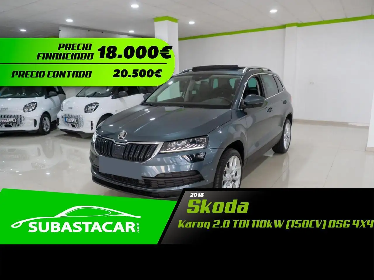 Skoda Karoq SUV/4x4/Pick-up in Grijs tweedehands in Toledo voor € 18.000,-