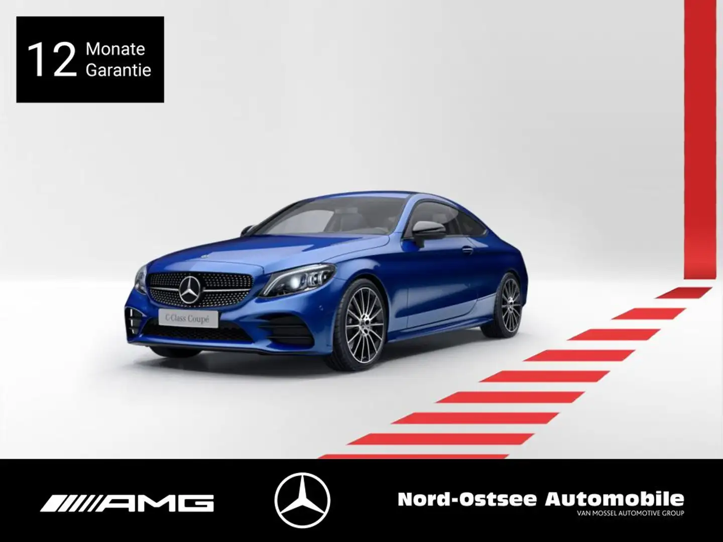Mercedes-Benz C 300 AMG COUPÈ MULTIBEAM AHK NIGHT SHZ KEYLESS Blau - 1