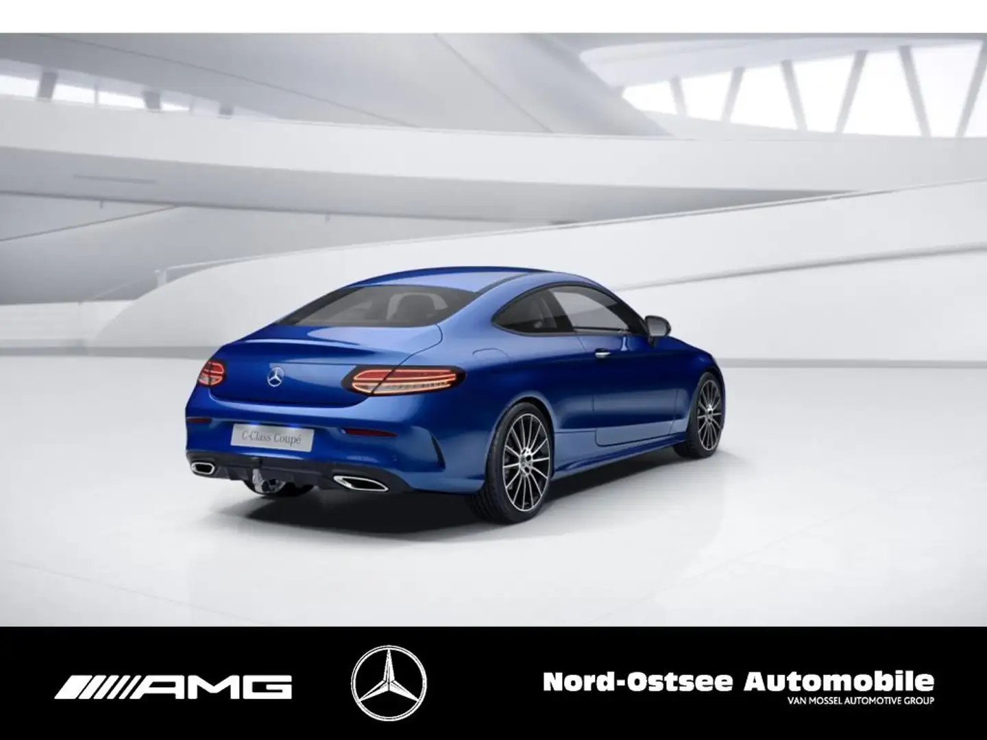 Mercedes-Benz C 300 AMG COUPÈ MULTIBEAM AHK NIGHT SHZ KEYLESS Blau - 2