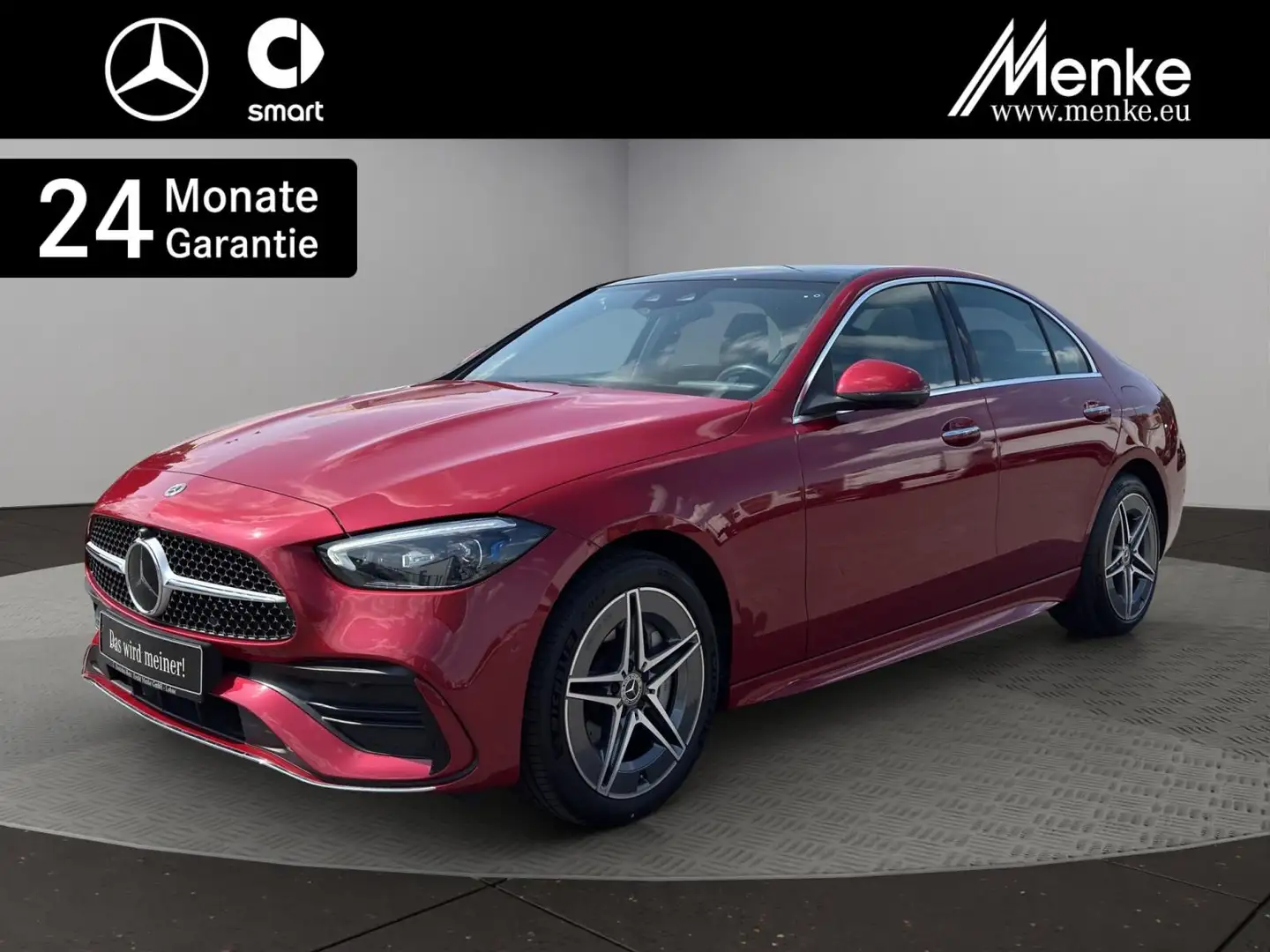 Mercedes-Benz C 300 e AMG Premium+Fahrasst.+Digi+360+Pano+Burm Rouge - 1