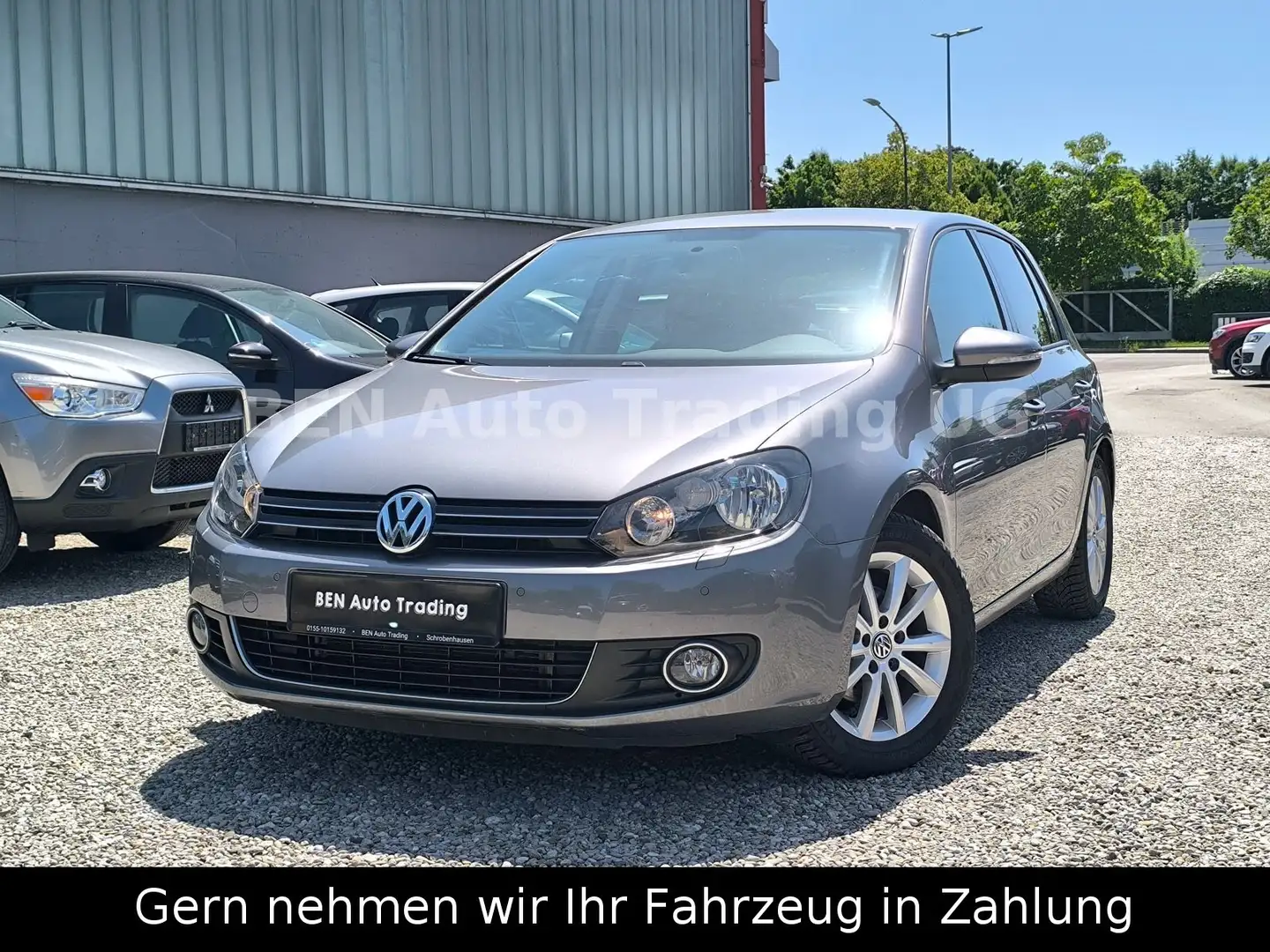 Volkswagen Golf VI Highline AHK°PDC°Sthz°El.Fenster°Dual-Kl Grigio - 1