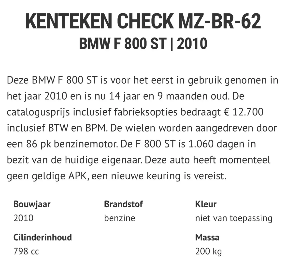 BMW F 800 ST Paars - 2