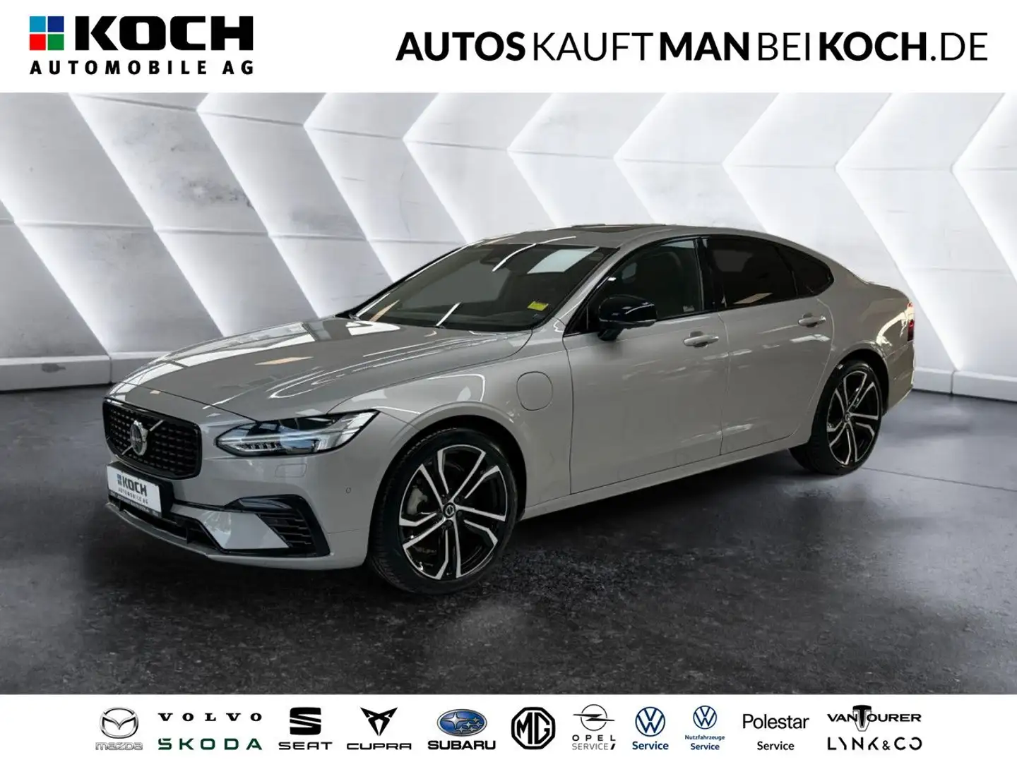 Volvo S90 T8 Plug-In AWD Ultimate Dark 360 BLIS Four-C. Argent - 1