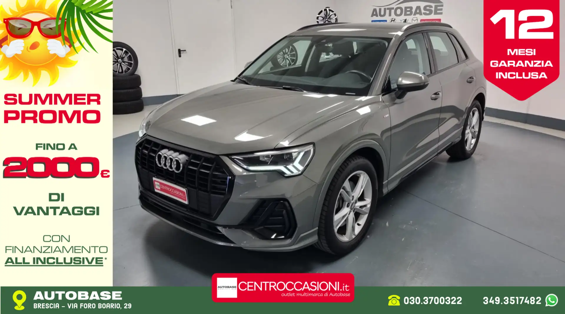 Audi Q3 40 2.0 tfsi S line edition quattro s-tronic Grigio - 1