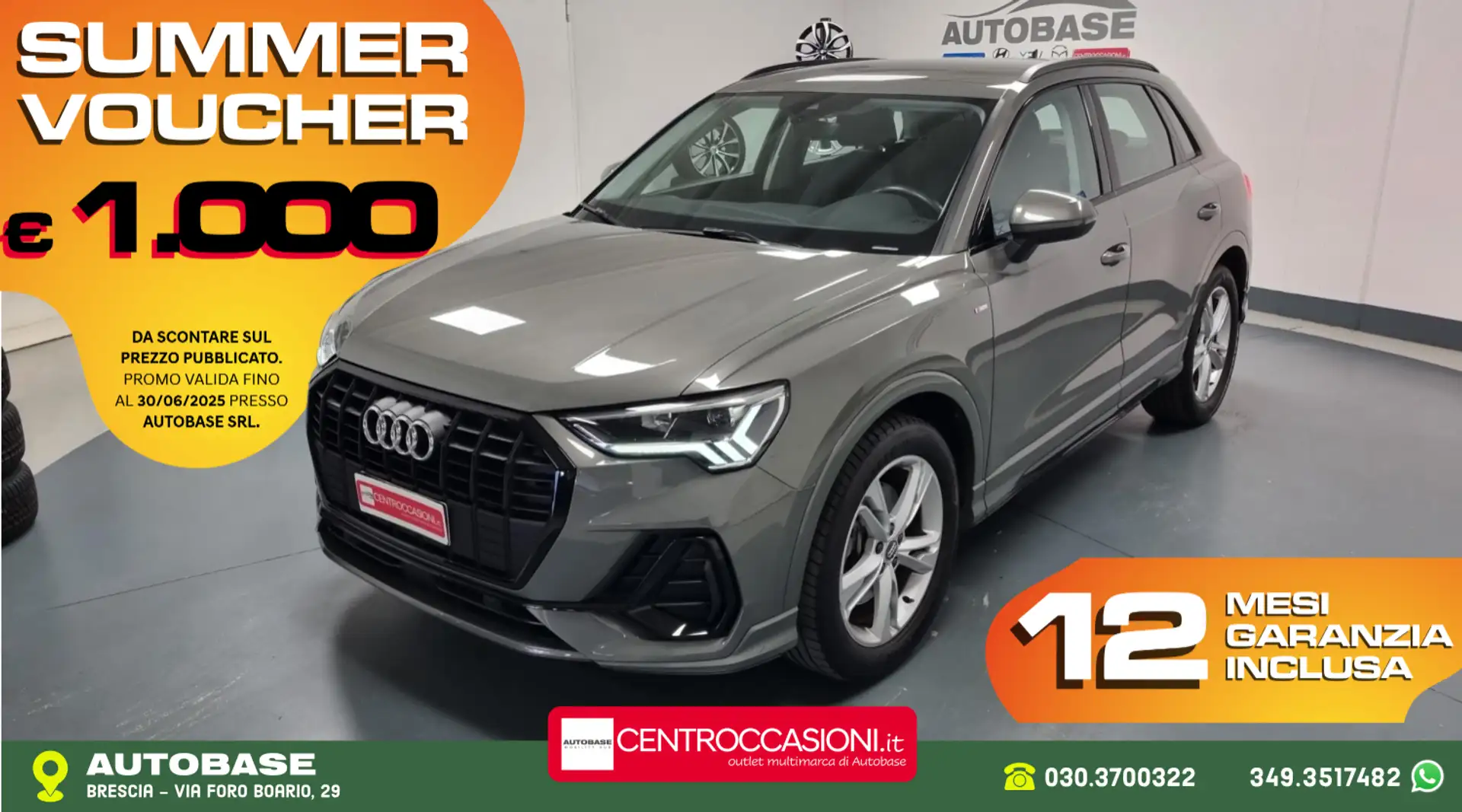 Audi Q3 40 2.0 tfsi S line edition quattro s-tronic Grigio - 1