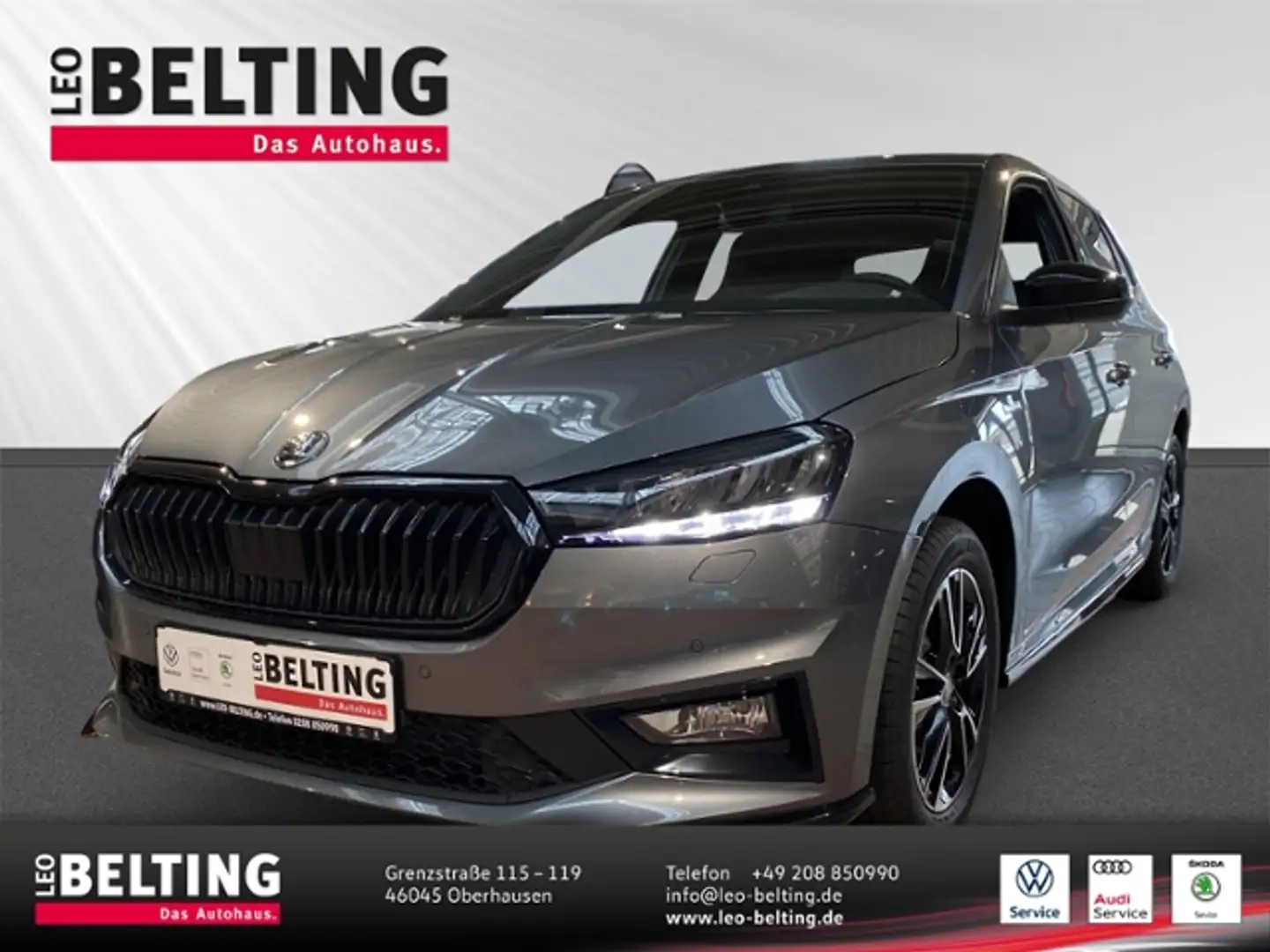 Skoda Fabia Monte Carlo 1.0 TSI DSG Kessy SmartLink LED ACC K Grijs - 1