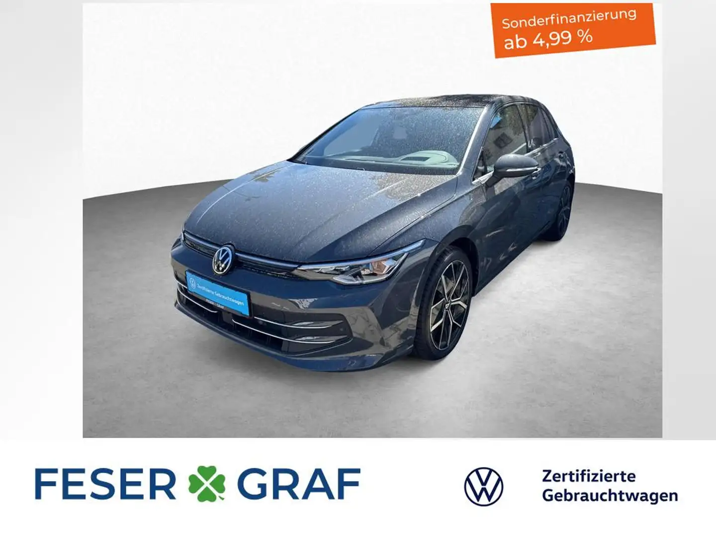 Volkswagen Golf VIII Style 1.5 eTSI 7-DSG 50Years AHK PANO Grigio - 1
