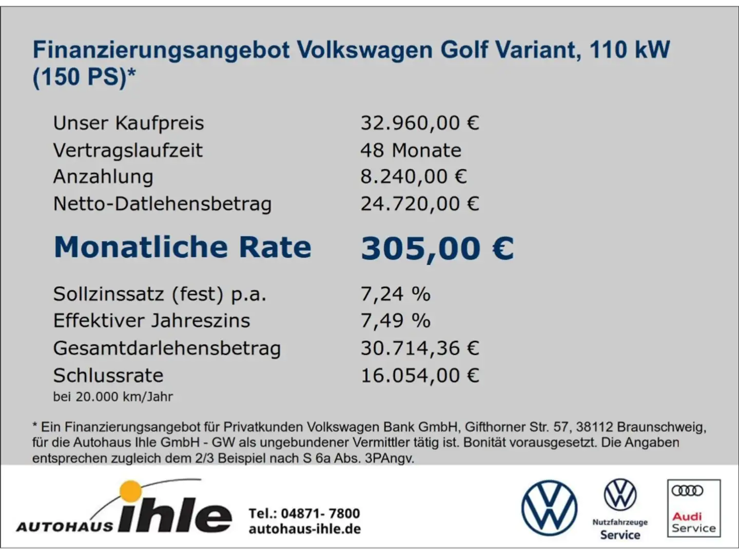 Volkswagen Golf Variant VIII Style 2,0 TDI DSG AHK+R-FAHRKAMERA+HUD Grey - 2