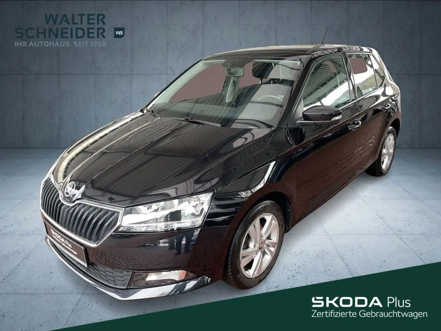 Skoda Fabia 1.0 TSI Ambition PDC Sitzhzg RFK BT Schwarz - 1