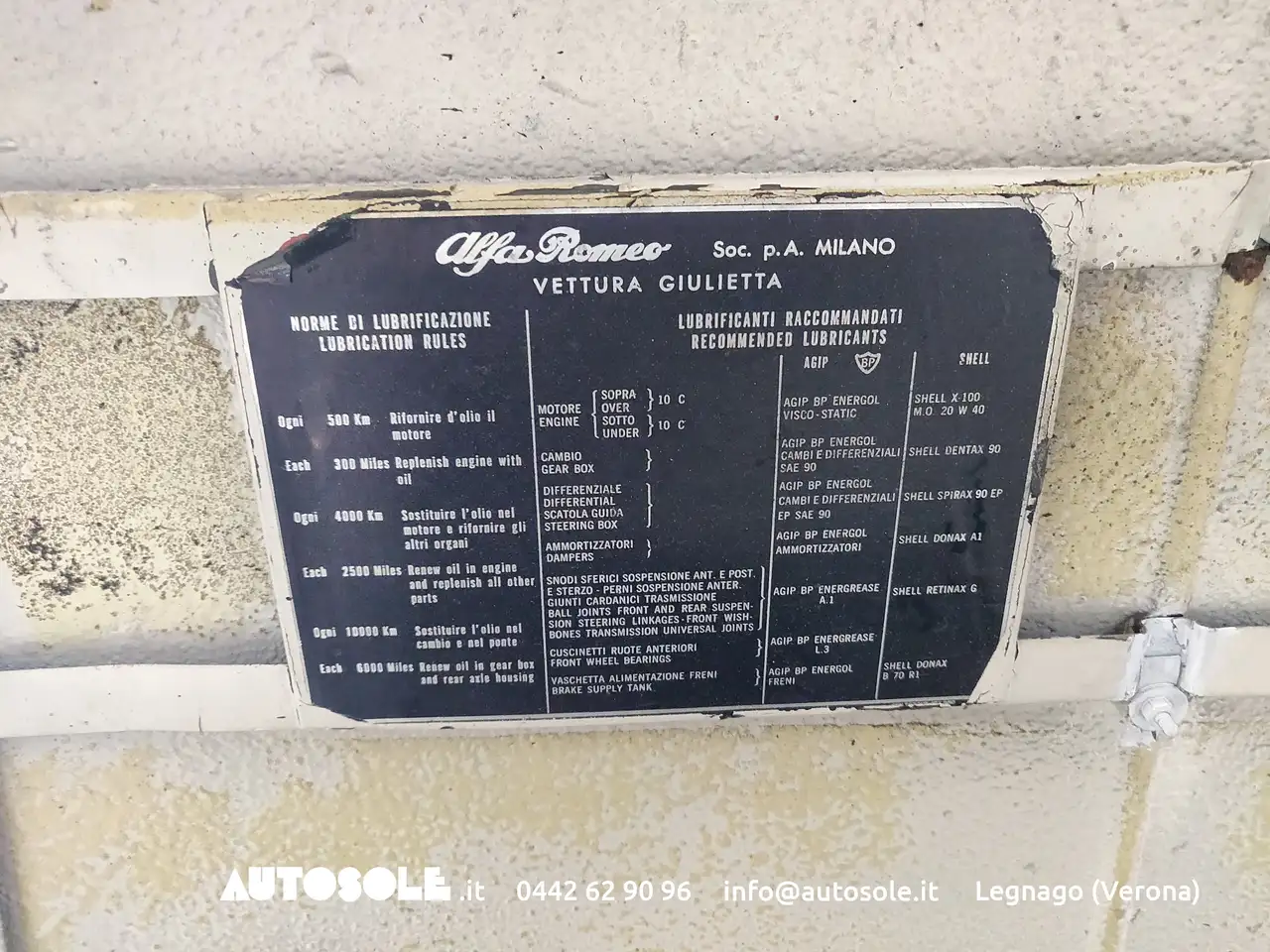 Alfa Romeo Giulietta Spider 1300 Type 101, foto 11
