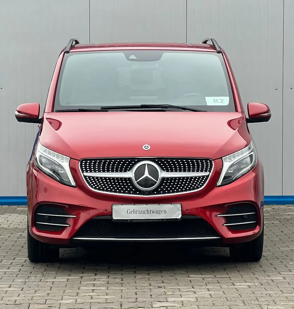 Mercedes-Benz V 300 d LANG 4M AMG-LINE WEBASTO AHK 3x EL.TÜREN Rood - 2
