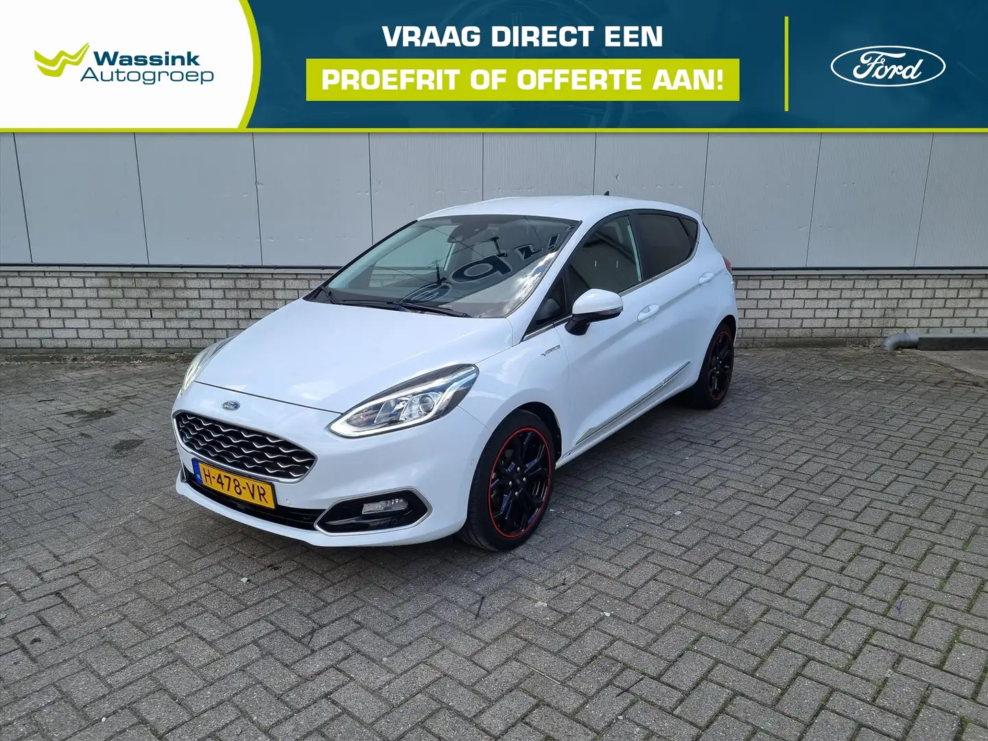 Ford Fiesta 1.0 EcoBoost 125pk 5dr Vignale I B&O I Adaptive Cr Wit - 1