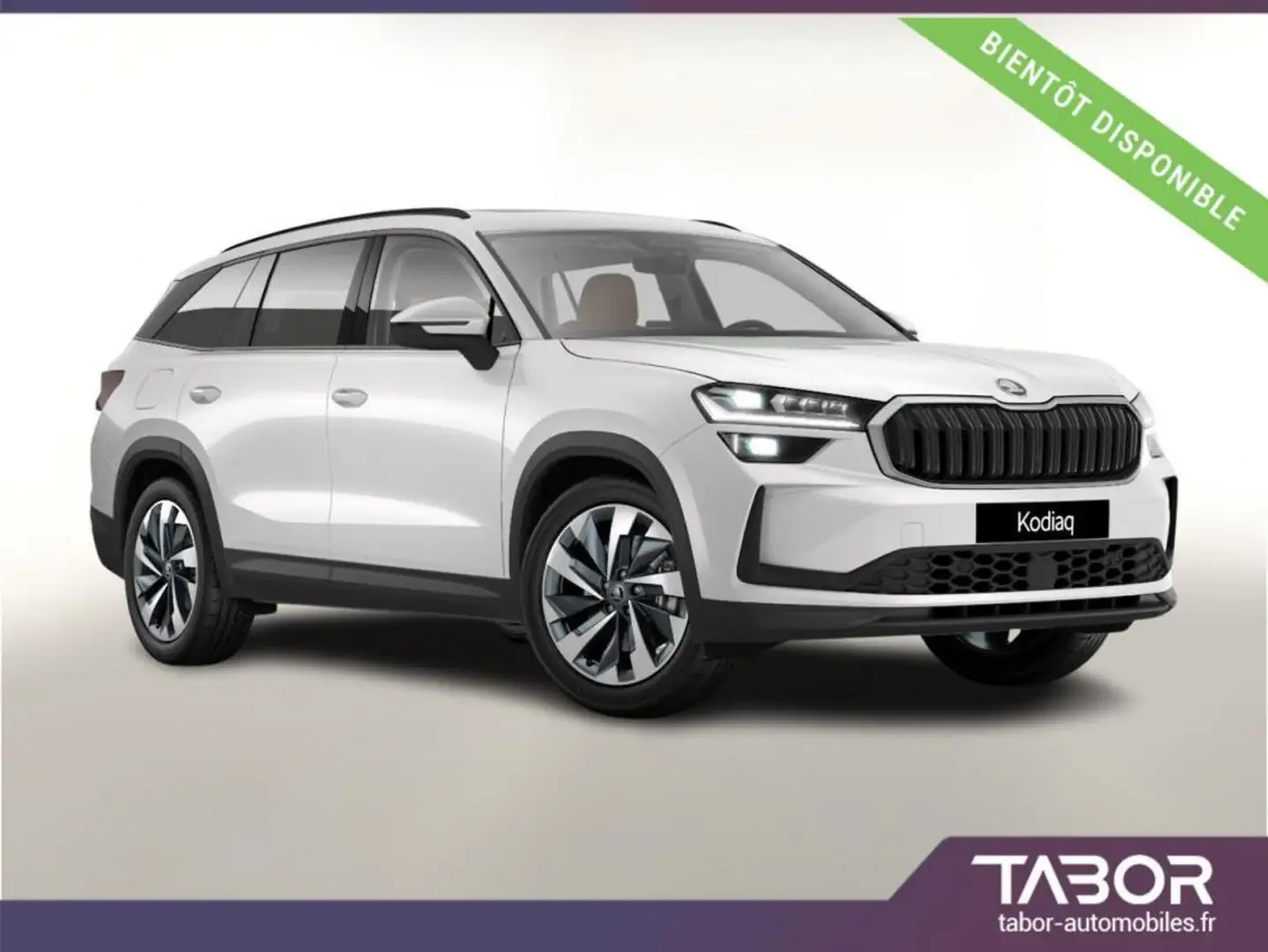 Skoda Kodiaq eTSI 150 DSG Selec pano 7pl cuir Blanc - 1