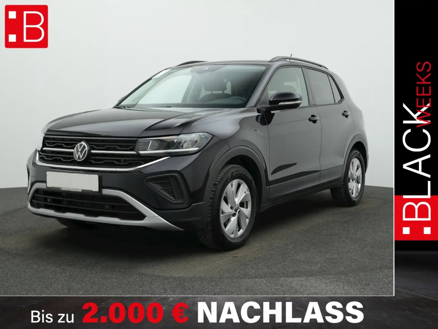 Volkswagen T-Cross 1.0 TSI Life NAVI KAMERA Schwarz - 1