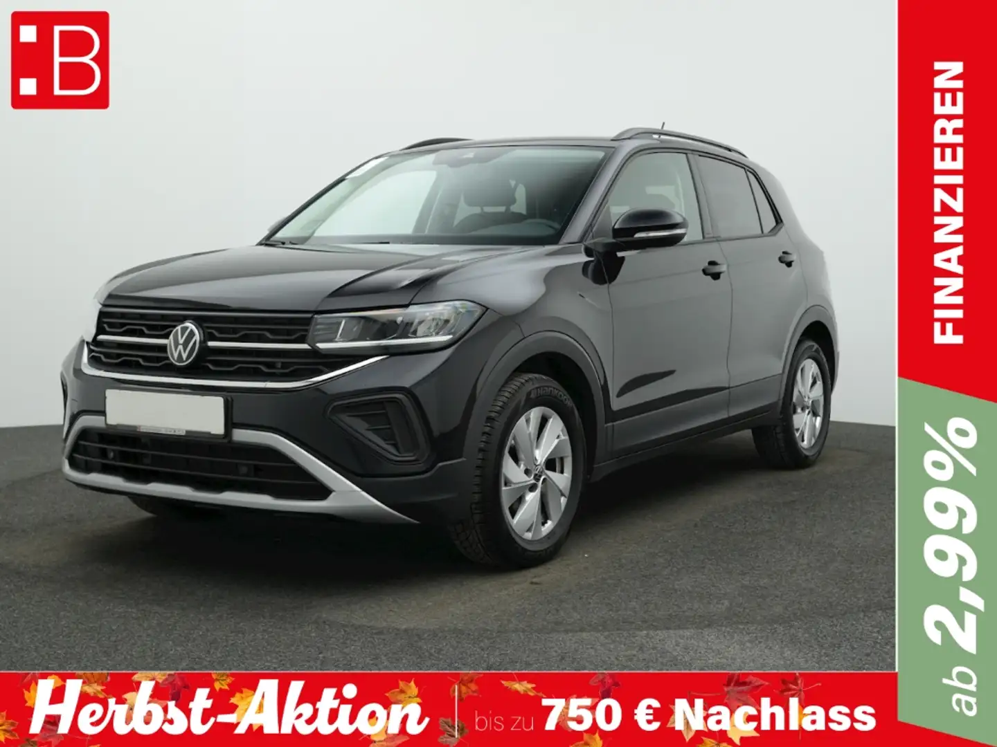 Volkswagen T-Cross 1.0 TSI Life NAVI KAMERA Zwart - 1
