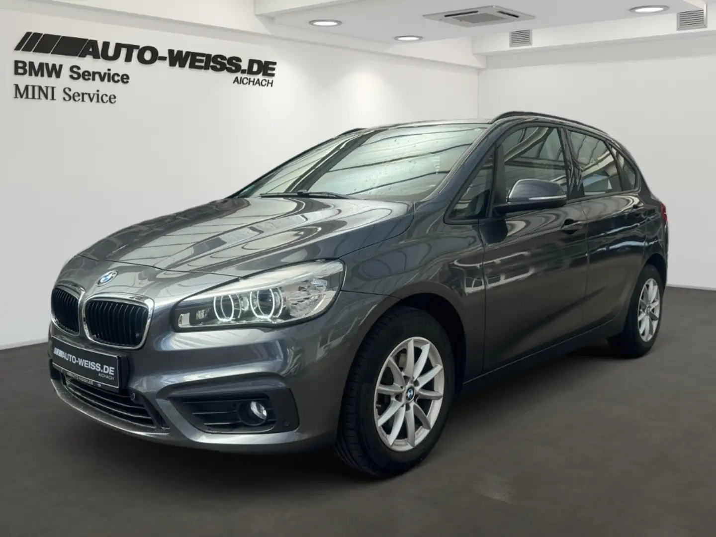 BMW 218 Active Tourer dA +LEDER+PANO+NAVI+LED+MFL+BT Grijs - 1