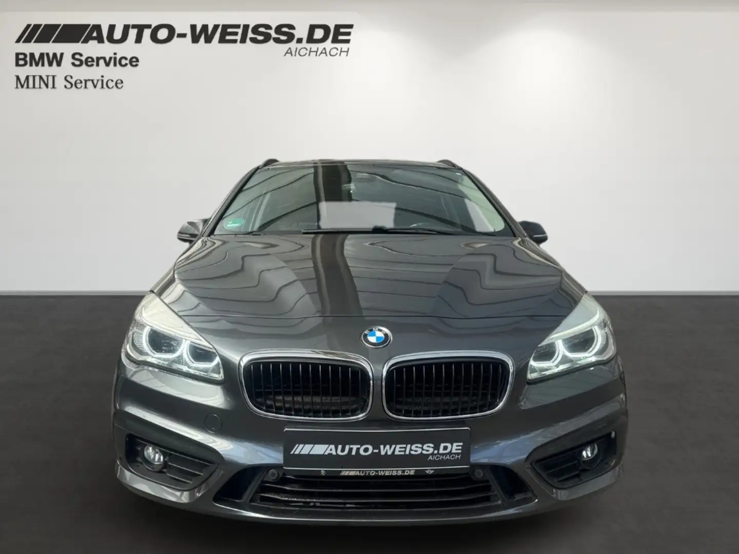 BMW 218 Active Tourer dA +LEDER+PANO+NAVI+LED+MFL+BT Grijs - 2