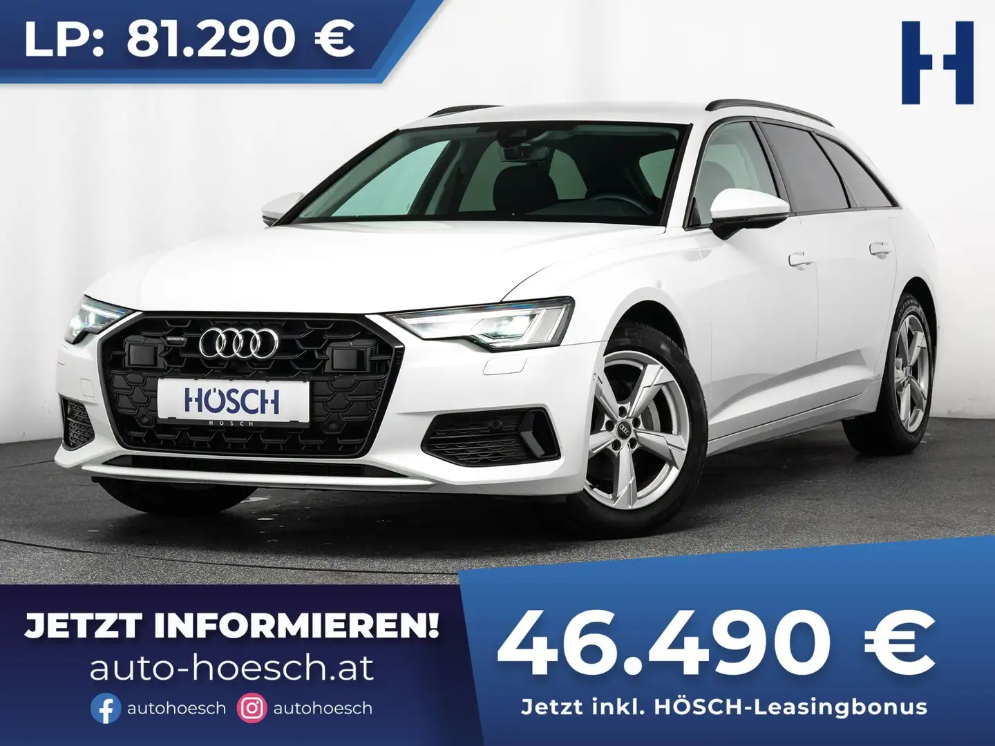 Audi A6 Avant 40 TDI quattro Adv. FACELIFT TOP-EXTRAS -43% Blanc - 1