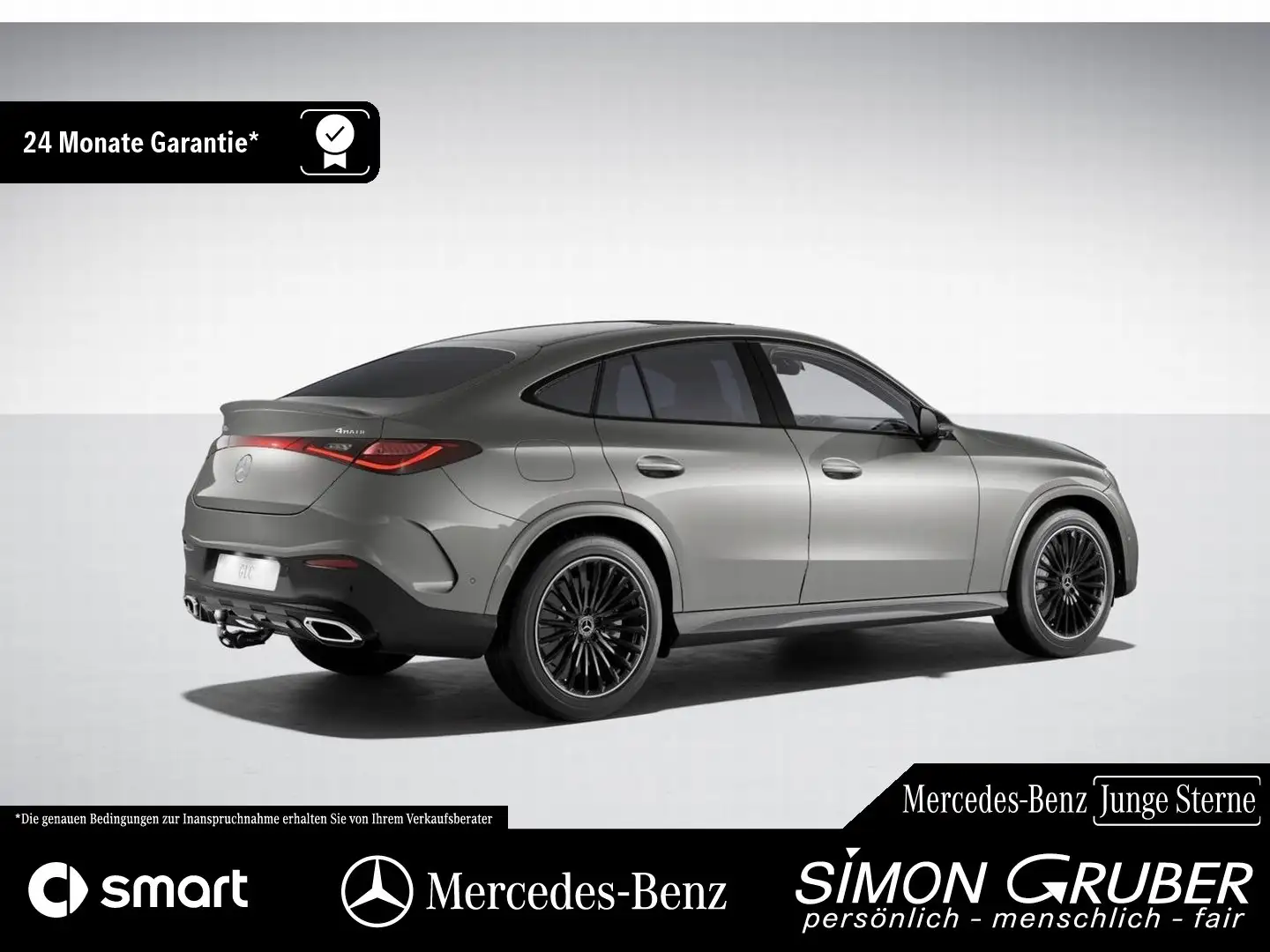 Mercedes-Benz GLC 400 Glc 400 e 4m Coupé AMG Night Pano Leder Burm AHK Plateado - 2