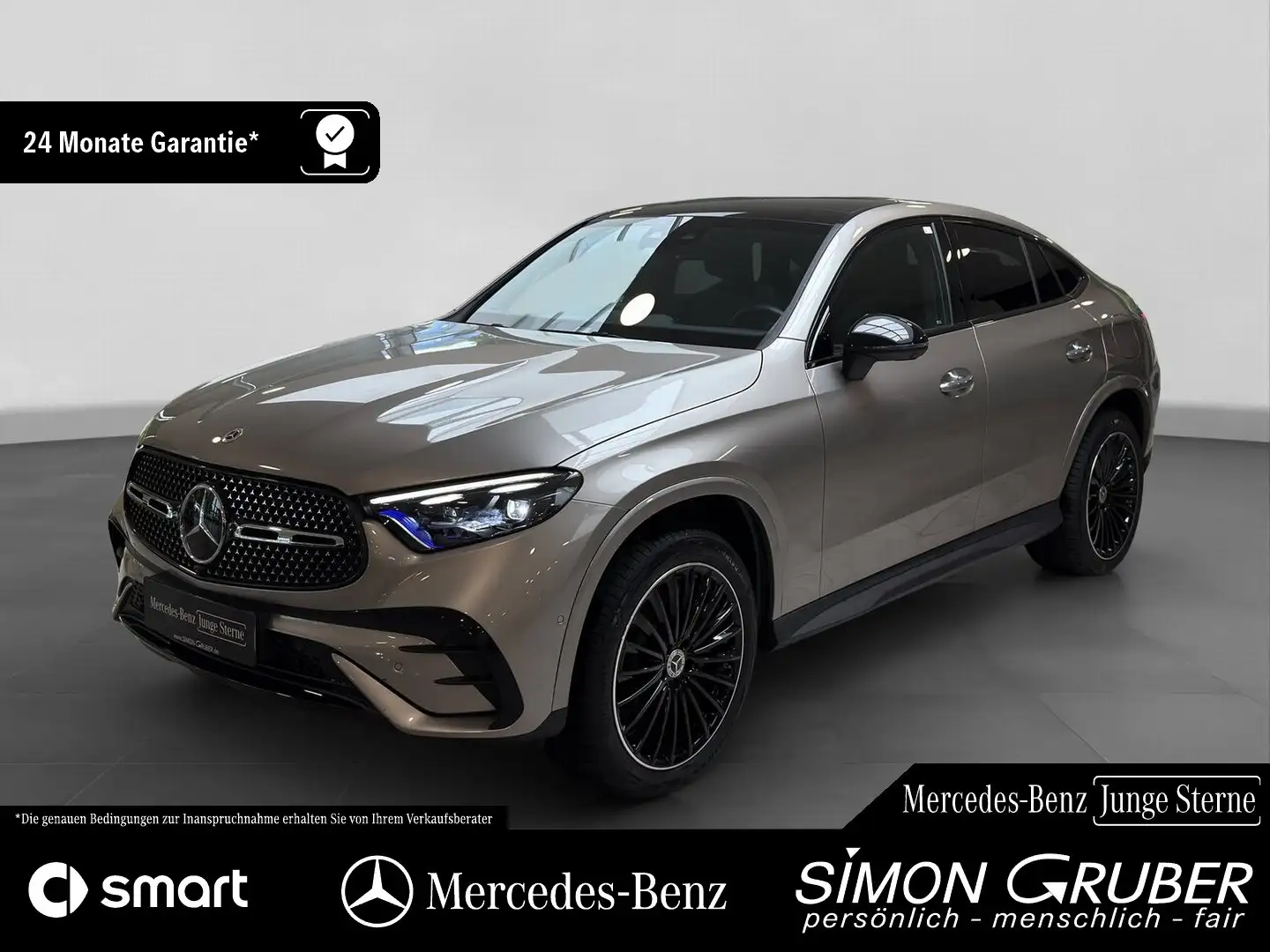 Mercedes-Benz GLC 400 e 4m Coupé AMG Night Pano Leder Burm AHK Argent - 1