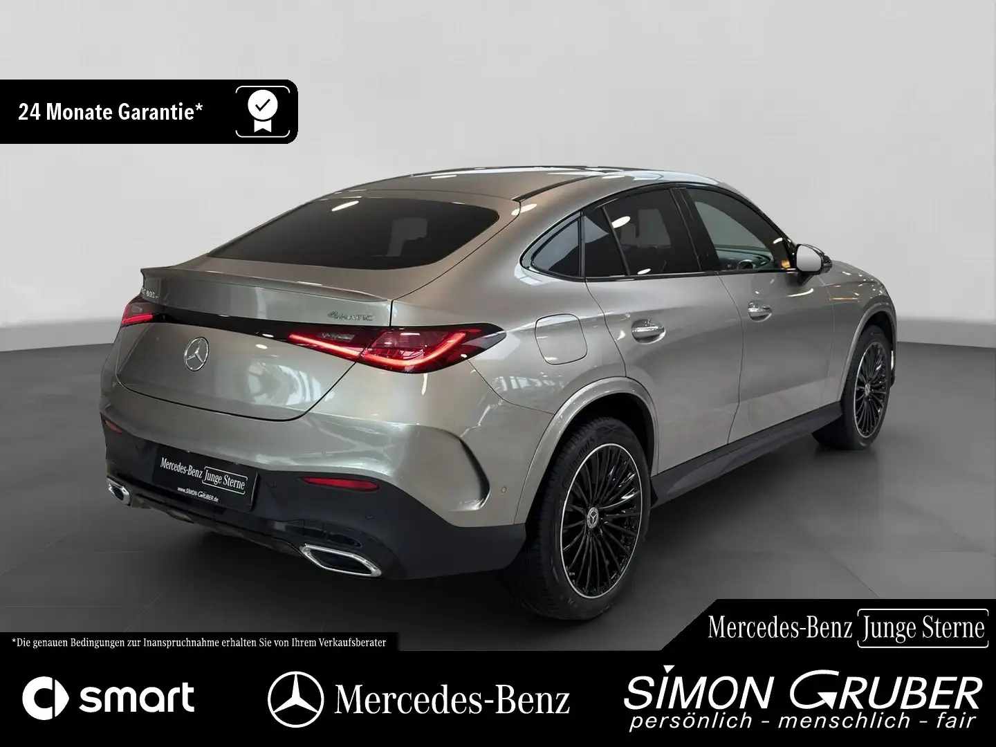 Mercedes-Benz GLC 400 e 4m Coupé AMG Night Pano Leder Burm AHK Argent - 2