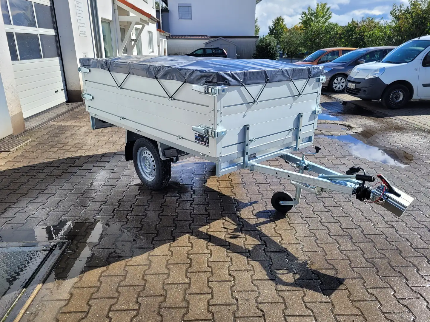 Anssems Hochlader PLTB 1000.231x132 mit Bordwandaufsatz Silber - 2