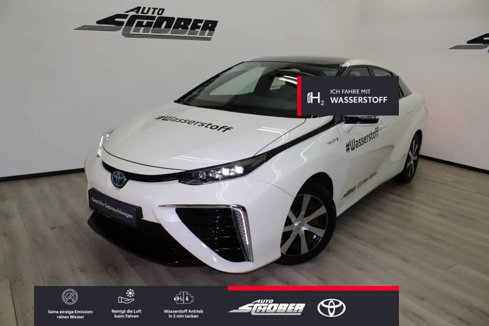 Toyota Mirai Wasserstofflimousine/Flexmiete möglich! Fehér - 1