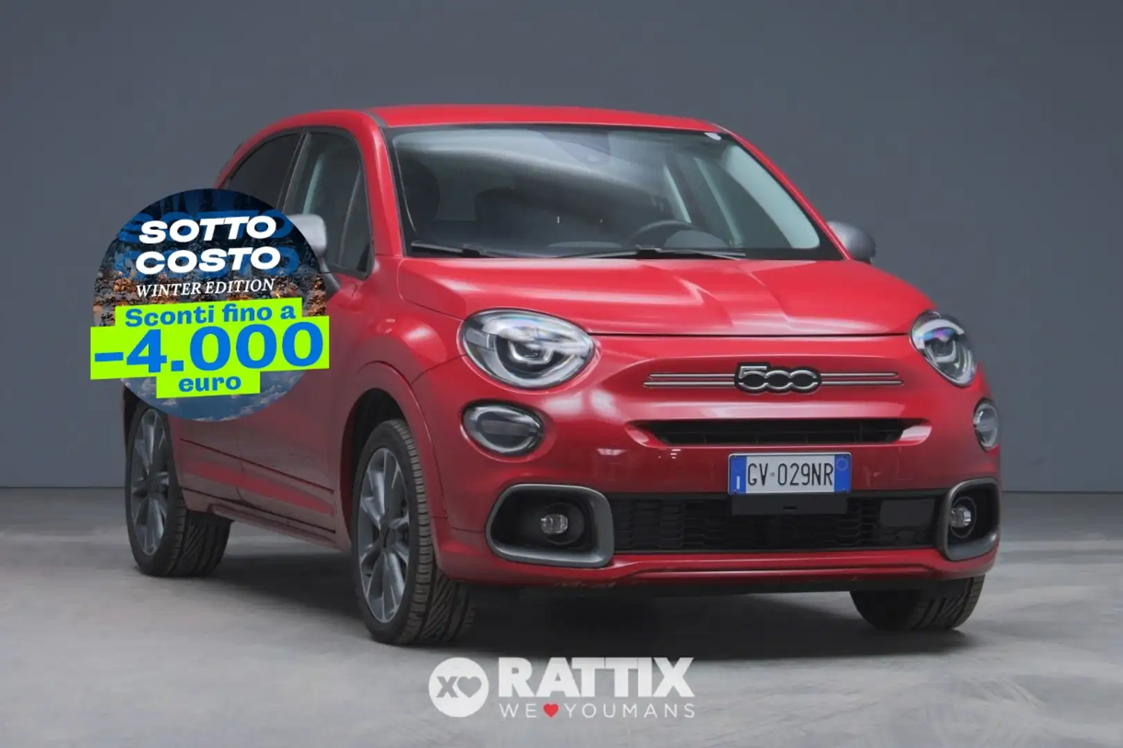 Fiat 500X 1.5 T4 Hybrid 130CV Sport DCT Rojo - 1
