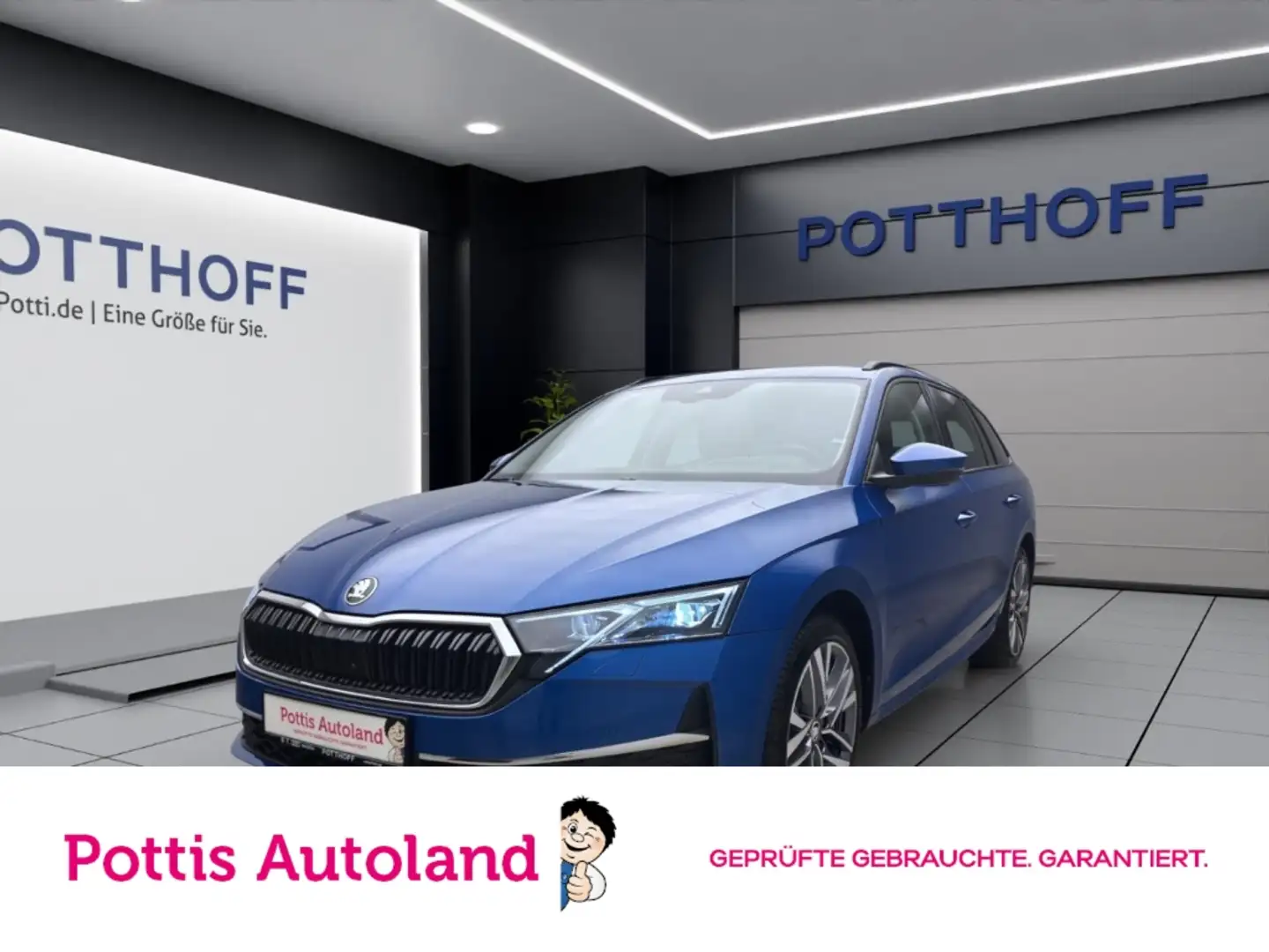 Skoda Octavia Combi 2.0 TDI DSG SELECTION AHK PANO 360° HuD Blau - 1