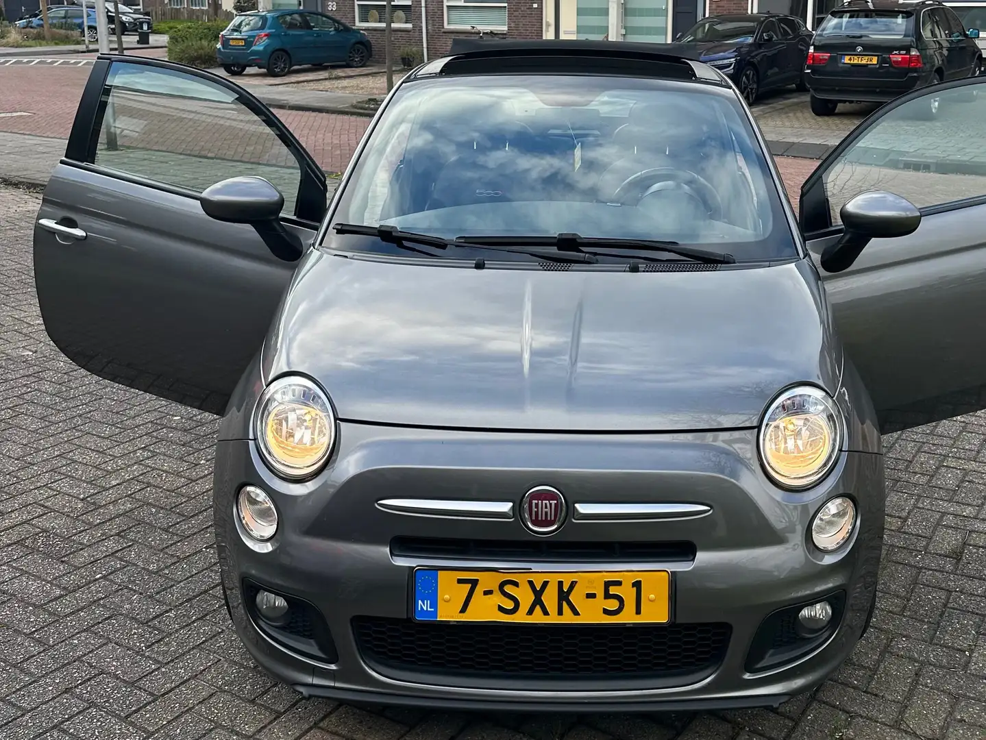 Fiat 500 0.8 Cabrio Grijs - 1